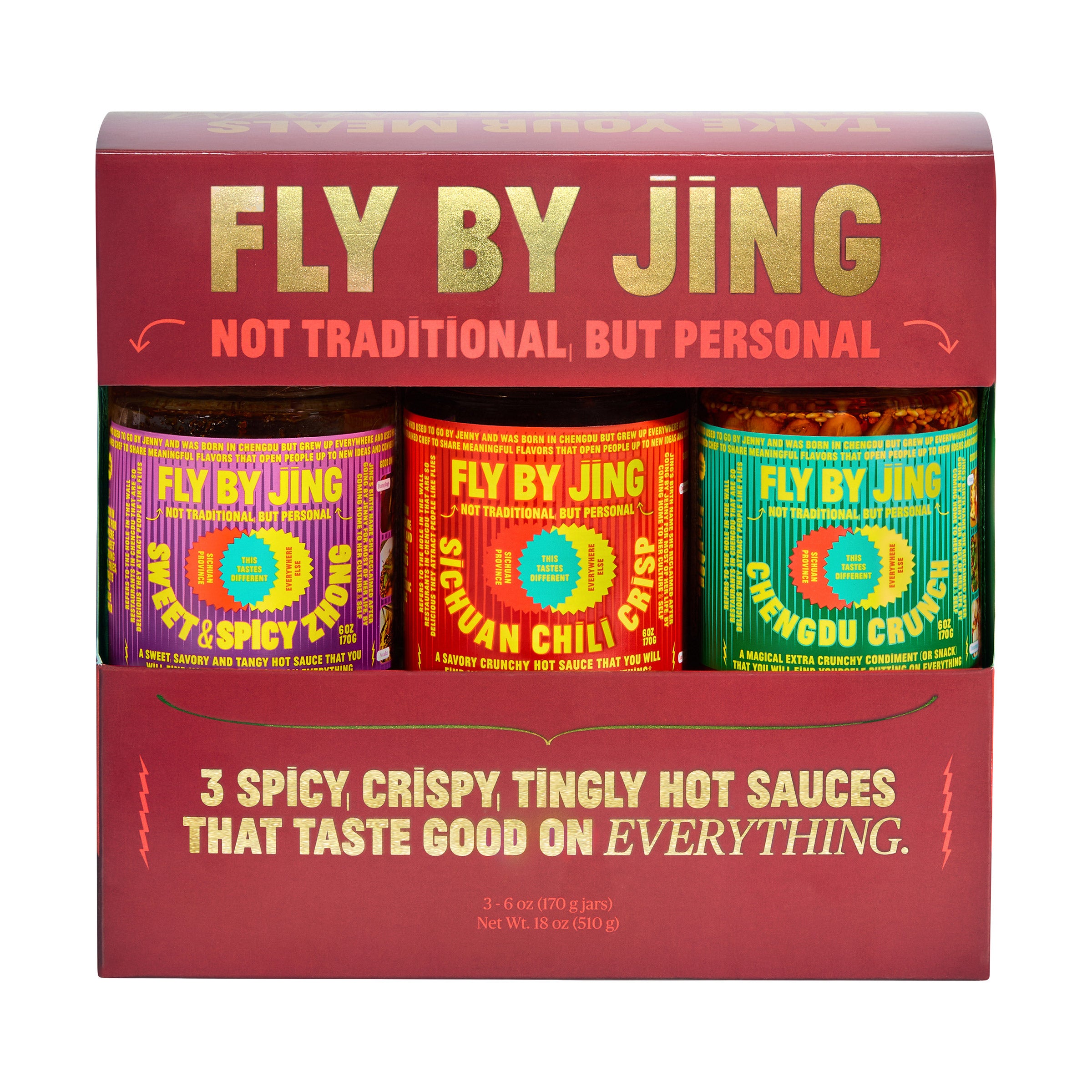 FLY BY JING TRIPLE THREAT FLAVORS HOLIDAY GIFT PACK