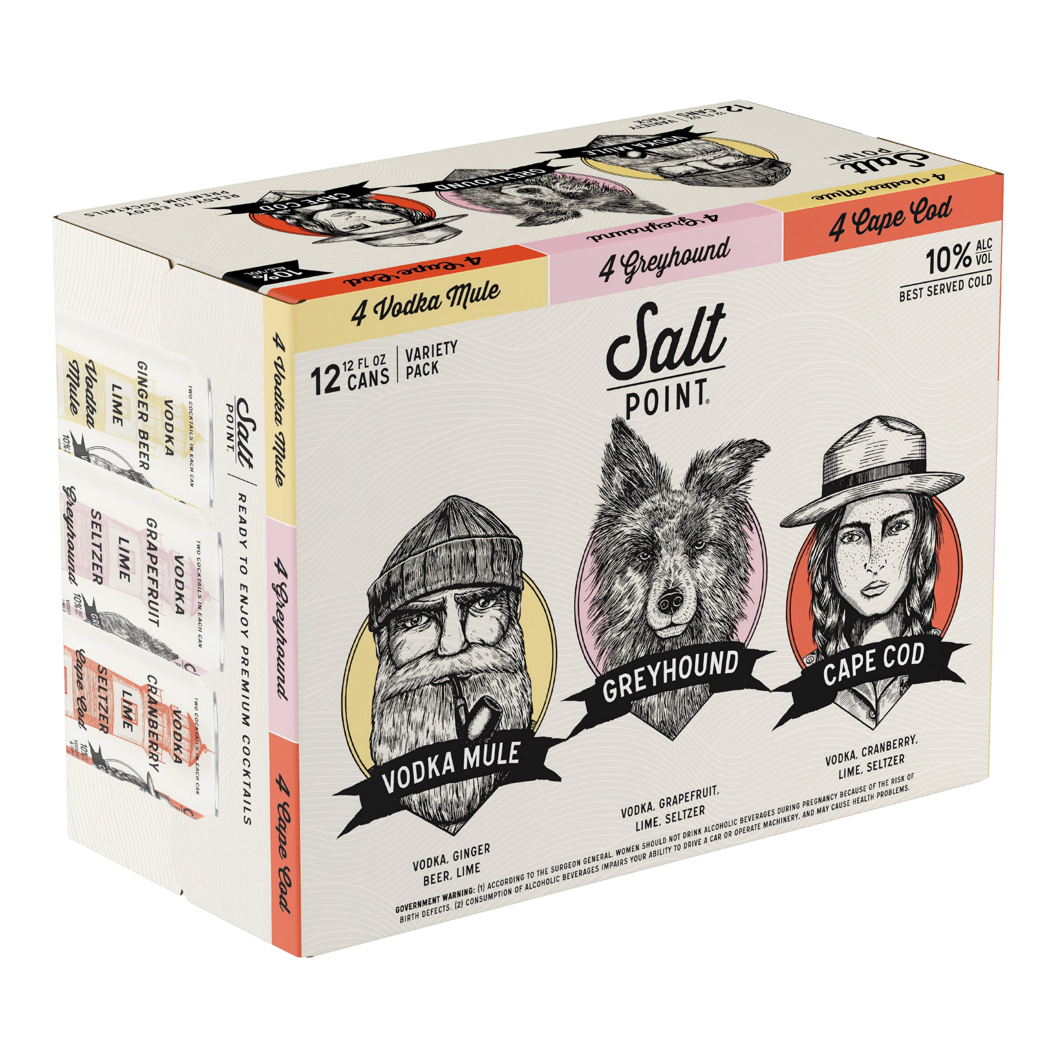 SALT POINT COCKTAIL VARIETY 12/12 OZ CANS