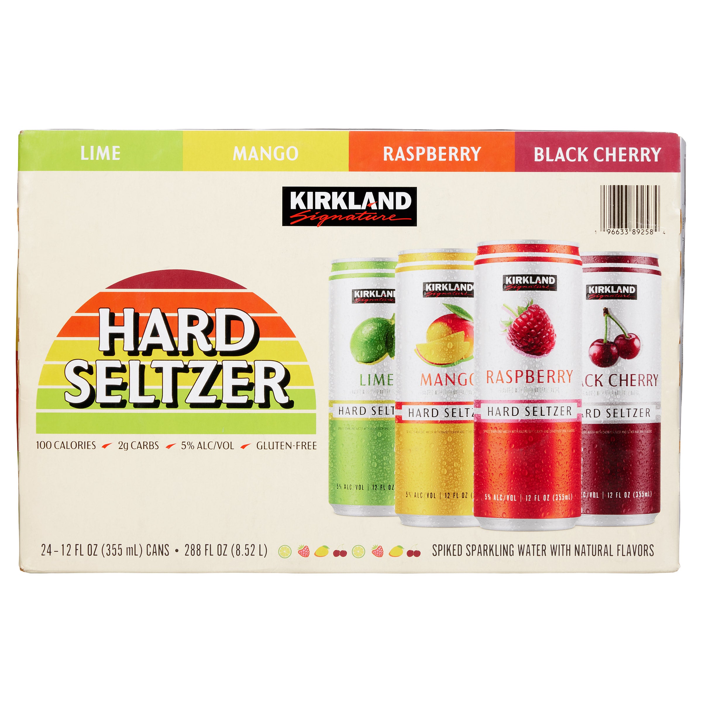 KIRKLAND SIGNATURE HARD SELTZER VARIETY 24/12 OUNCE CANS - Image 1