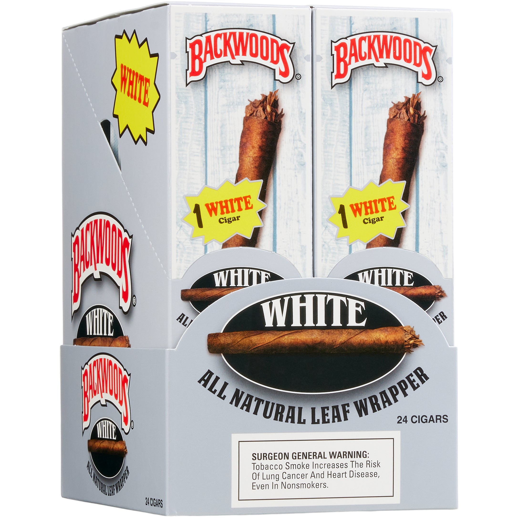 BACKWOODS WHITE CIGARILLOS 24CT SINGLE NON-PRICED