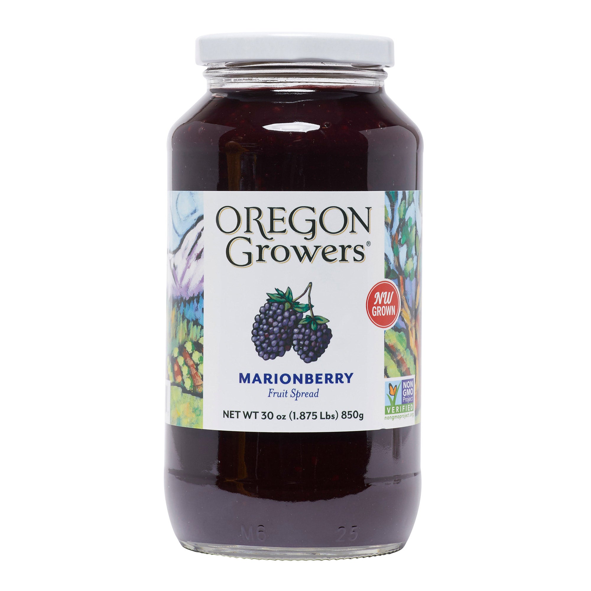 OREGON GROWERS MARIONBERRY FRUIT SPREAD 30 OZ
