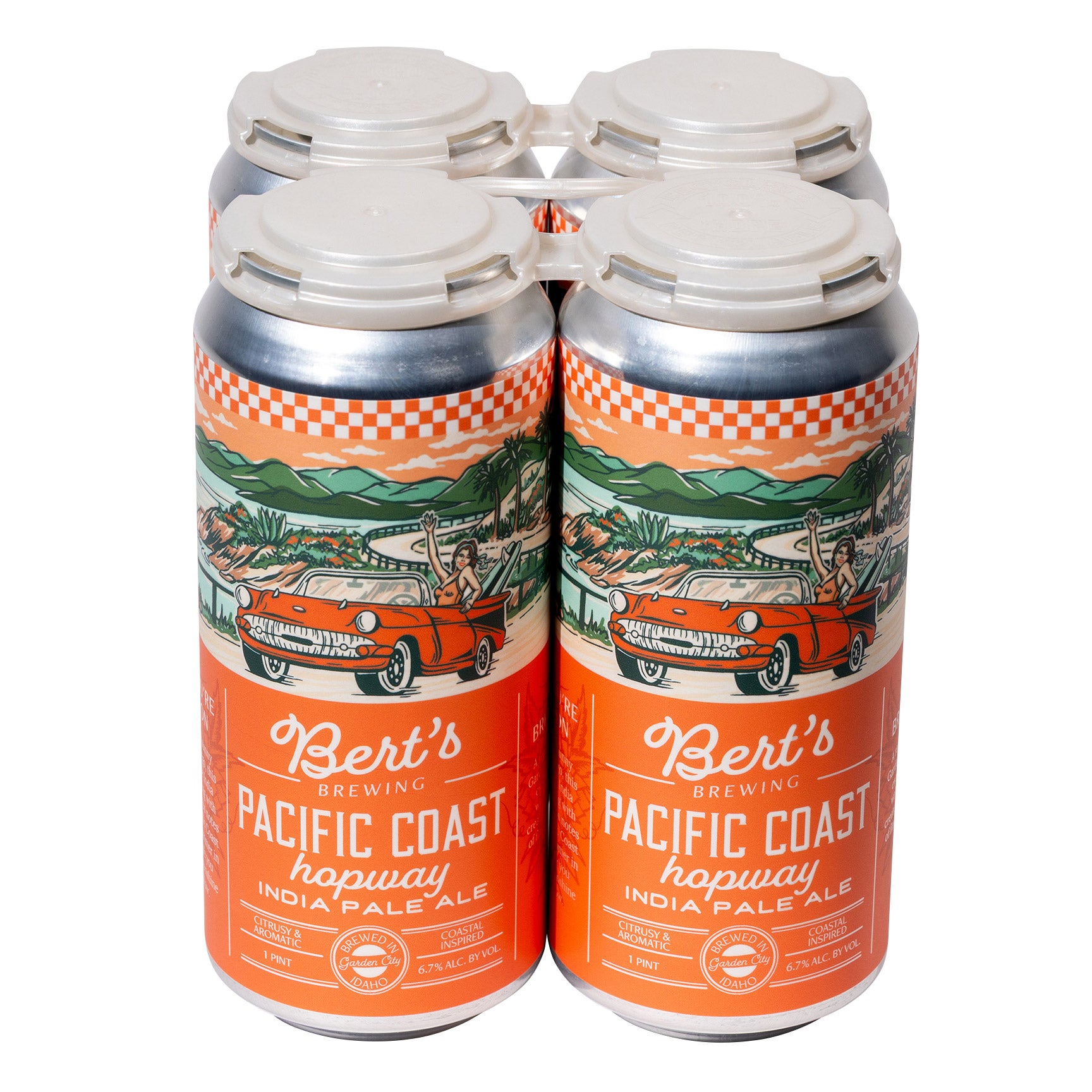 BERT'S BREWING PACIFIC COAST HOPWAY GARDEN CITY ID 4/16OZ - Image 1