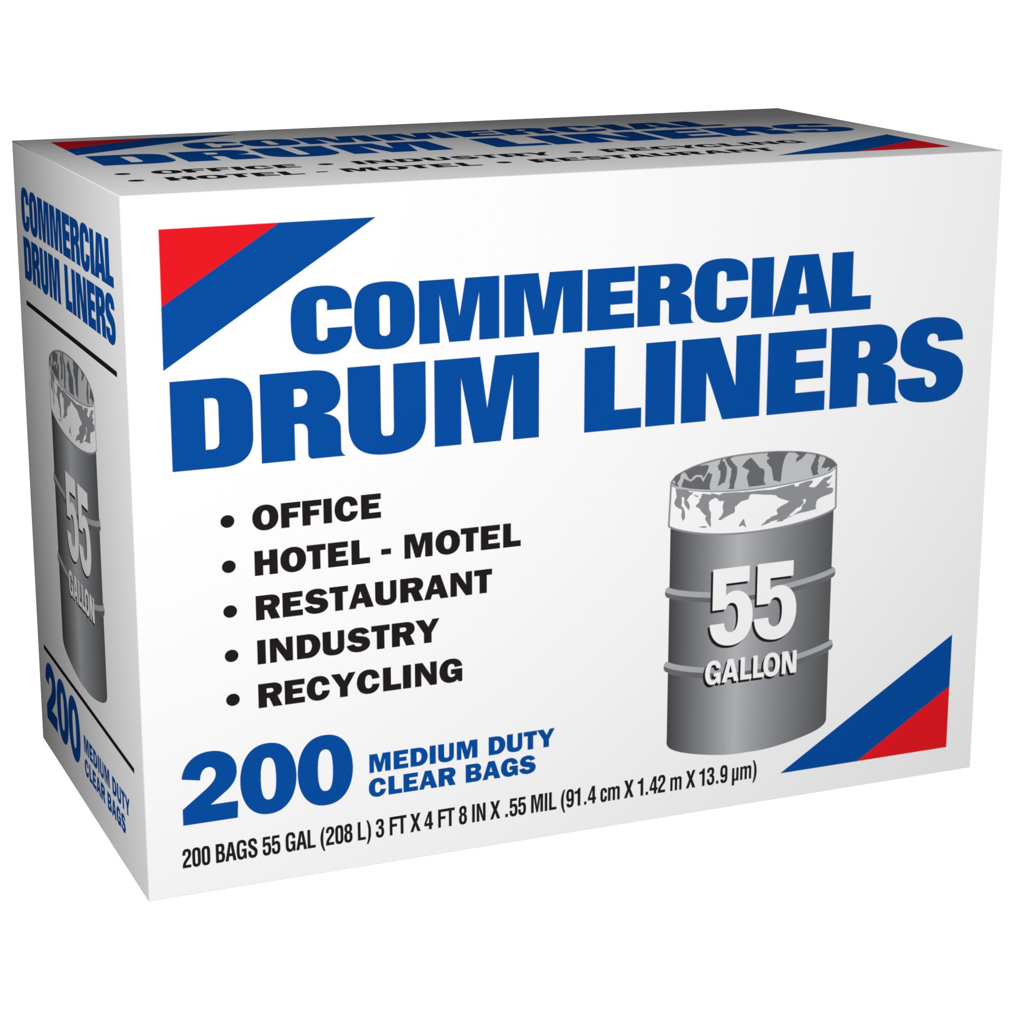 HUSKY 55 GAL DRUM LINER 200 CT