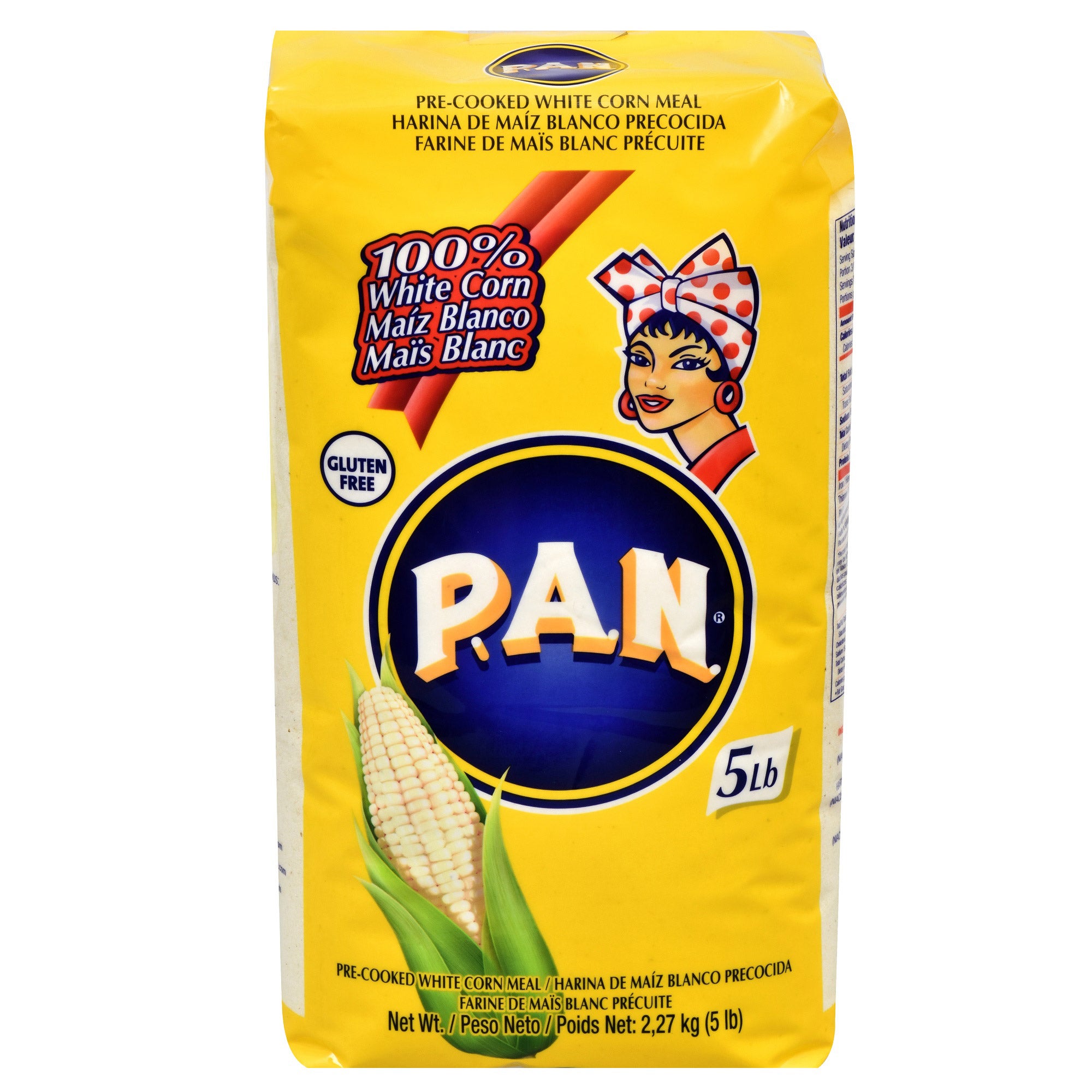 P.A.N. HARINA DE MAIZ BLANCO 5 LB