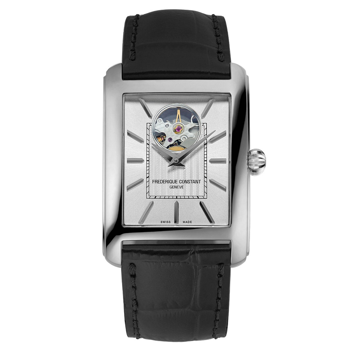 FREDERIQUE CONSTANT CARREE HEARTBEAT AUTOMATIC MENS WATCH