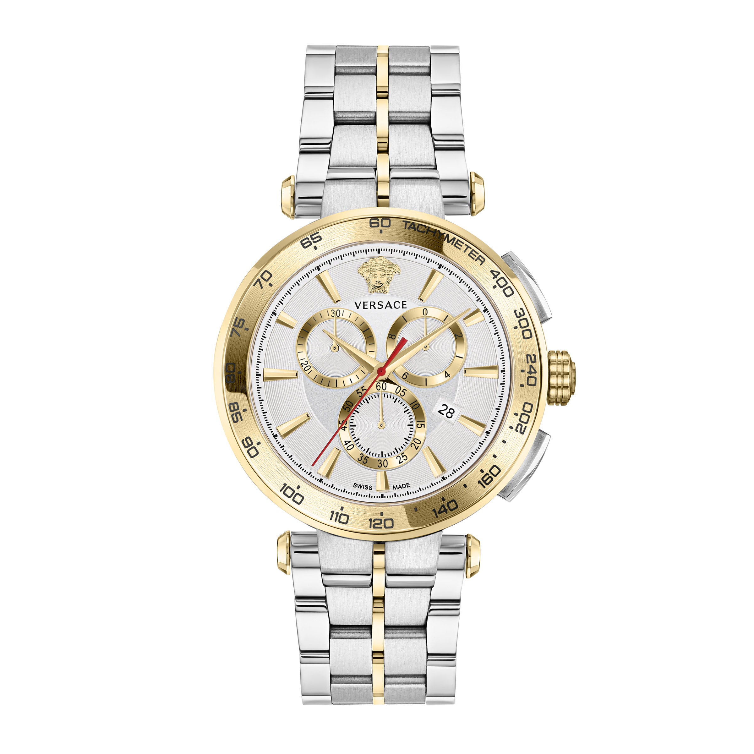VERSACE AION CHRONO SILVER SUNRAY MEN'S SWISS WATCH - Image 1