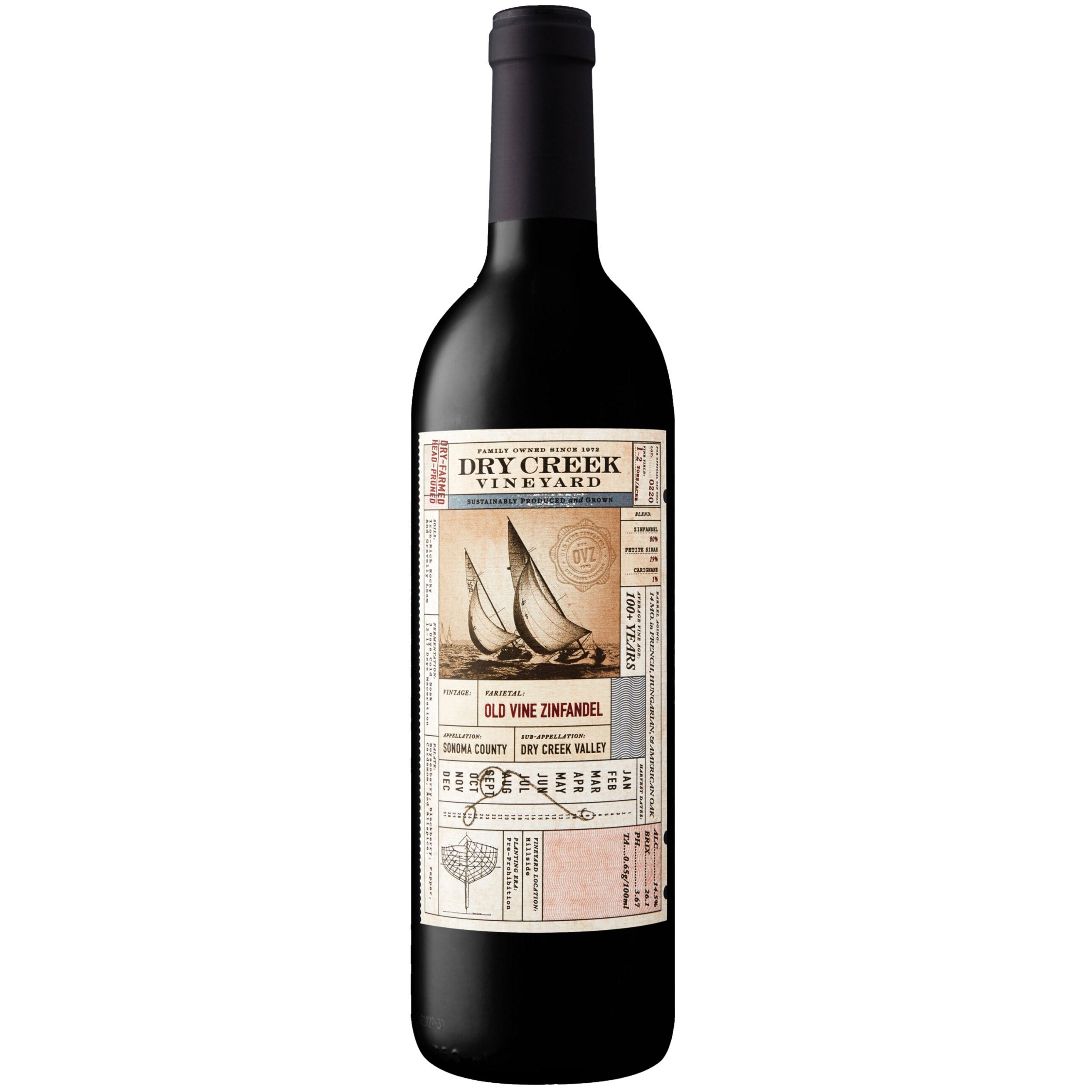 DRY CREEK VINEYARDS OLD VINE ZINFANDEL CALFORNIA 750 ML