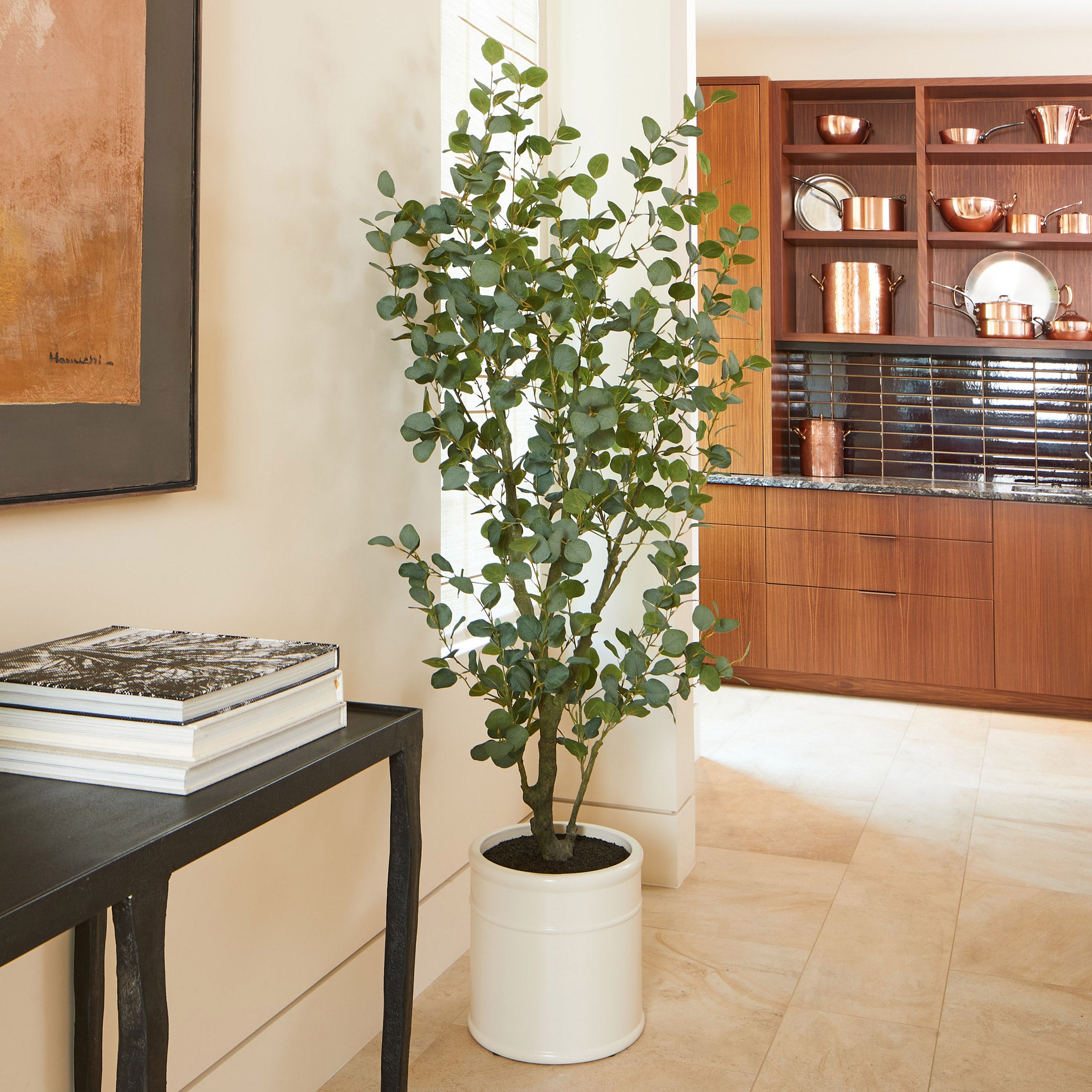 C.G. HUNTER FAUX 6.5' EUCALYPTUS TREE - Image 1