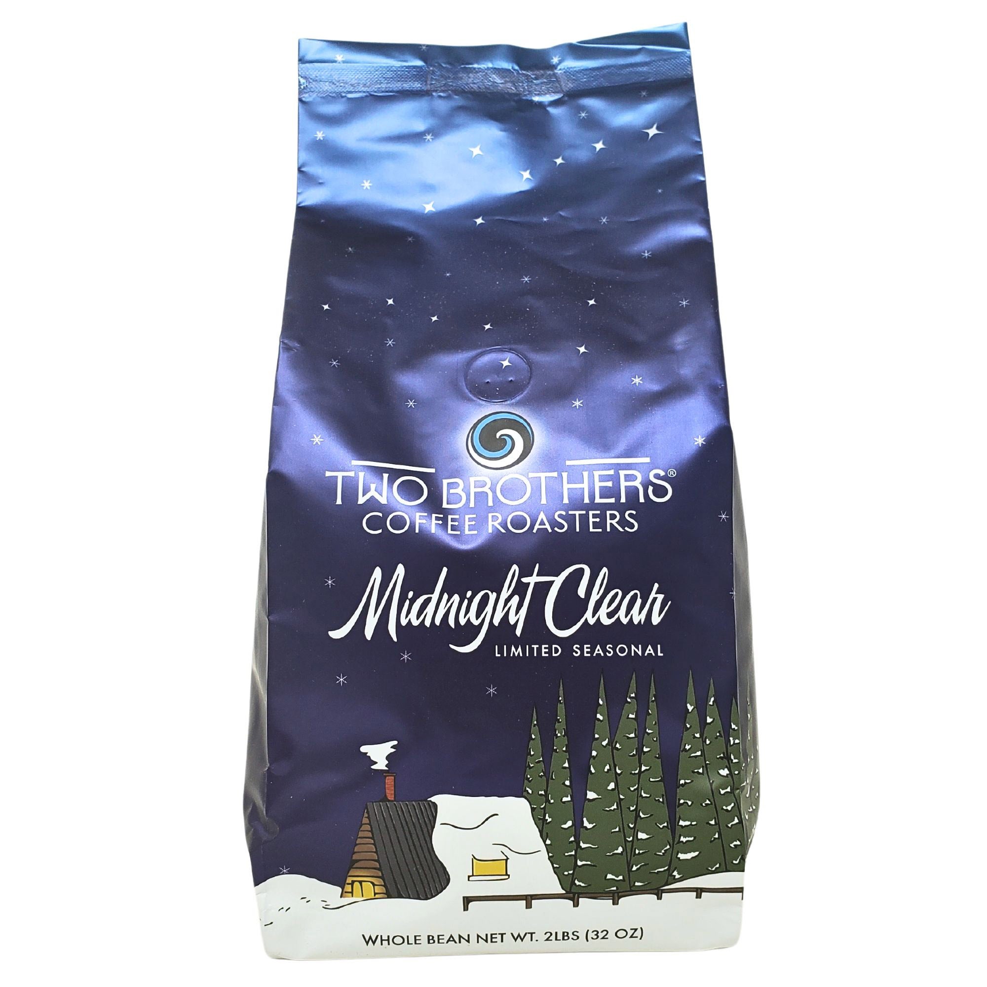 TWO BROTHERS COFFEE MIDNIGHT CLEAR 2 POUND BAG