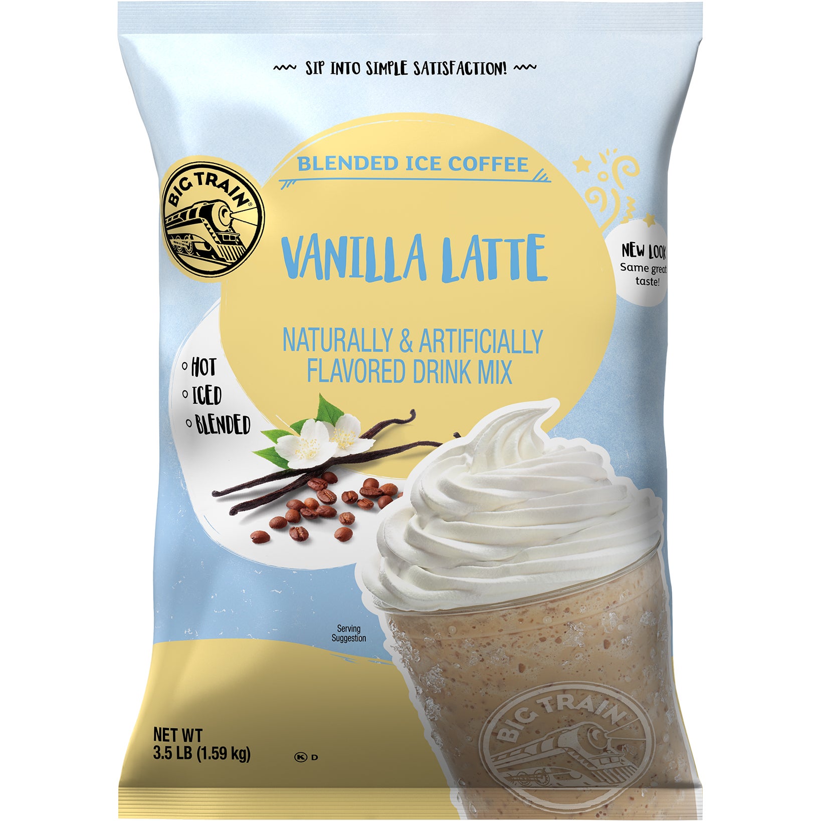 BIG TRAIN VANILLA LATTE MIX 3.5 LB