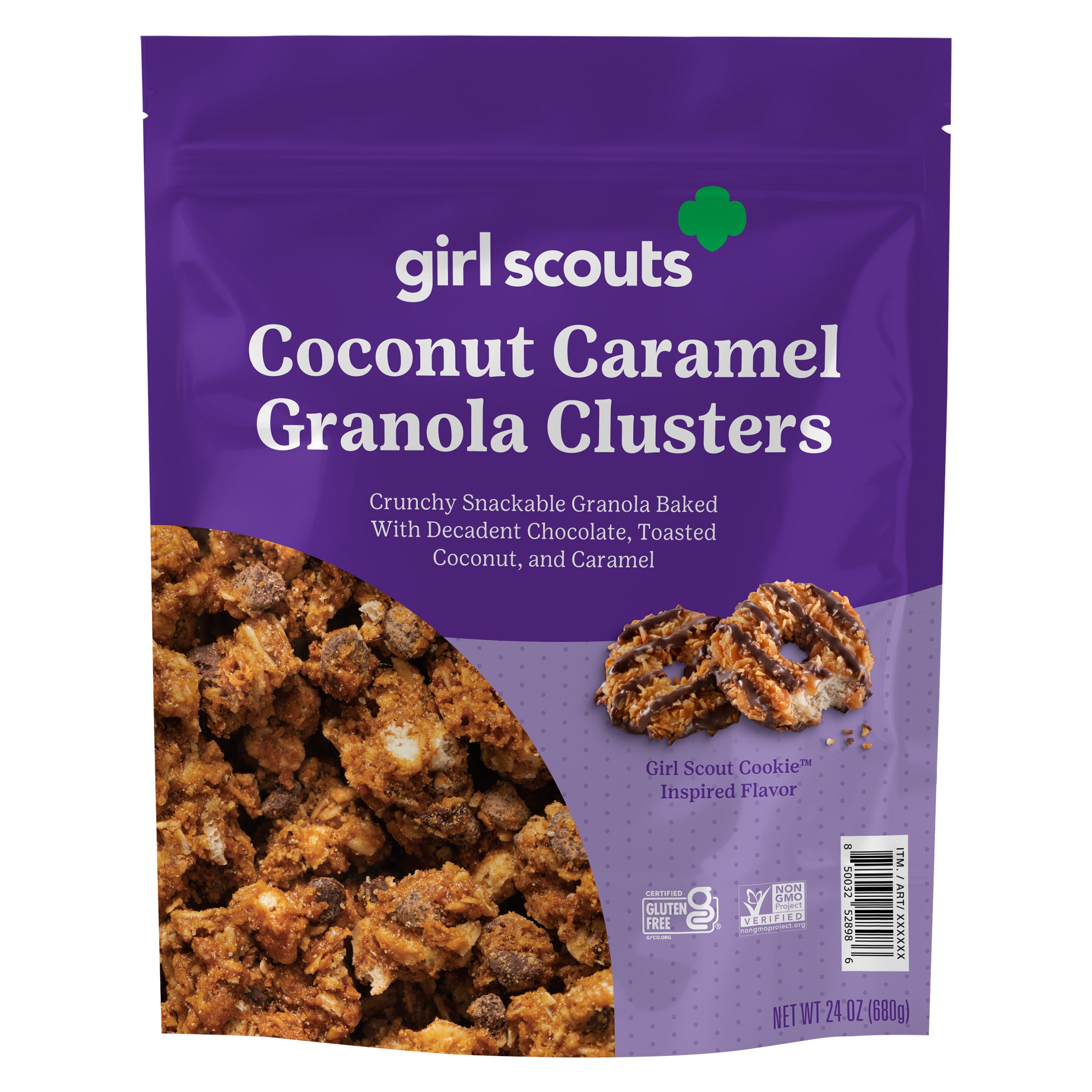 GIRL SCOUTS COCONUT CARAMEL GRANOLA 24 OZ