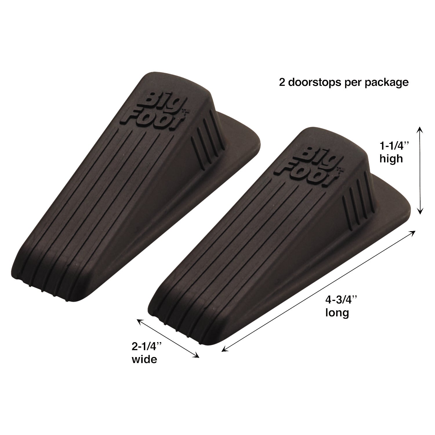 MASTER BIGFOOT DOORSTOP BROWN MAS00971 2 PACK