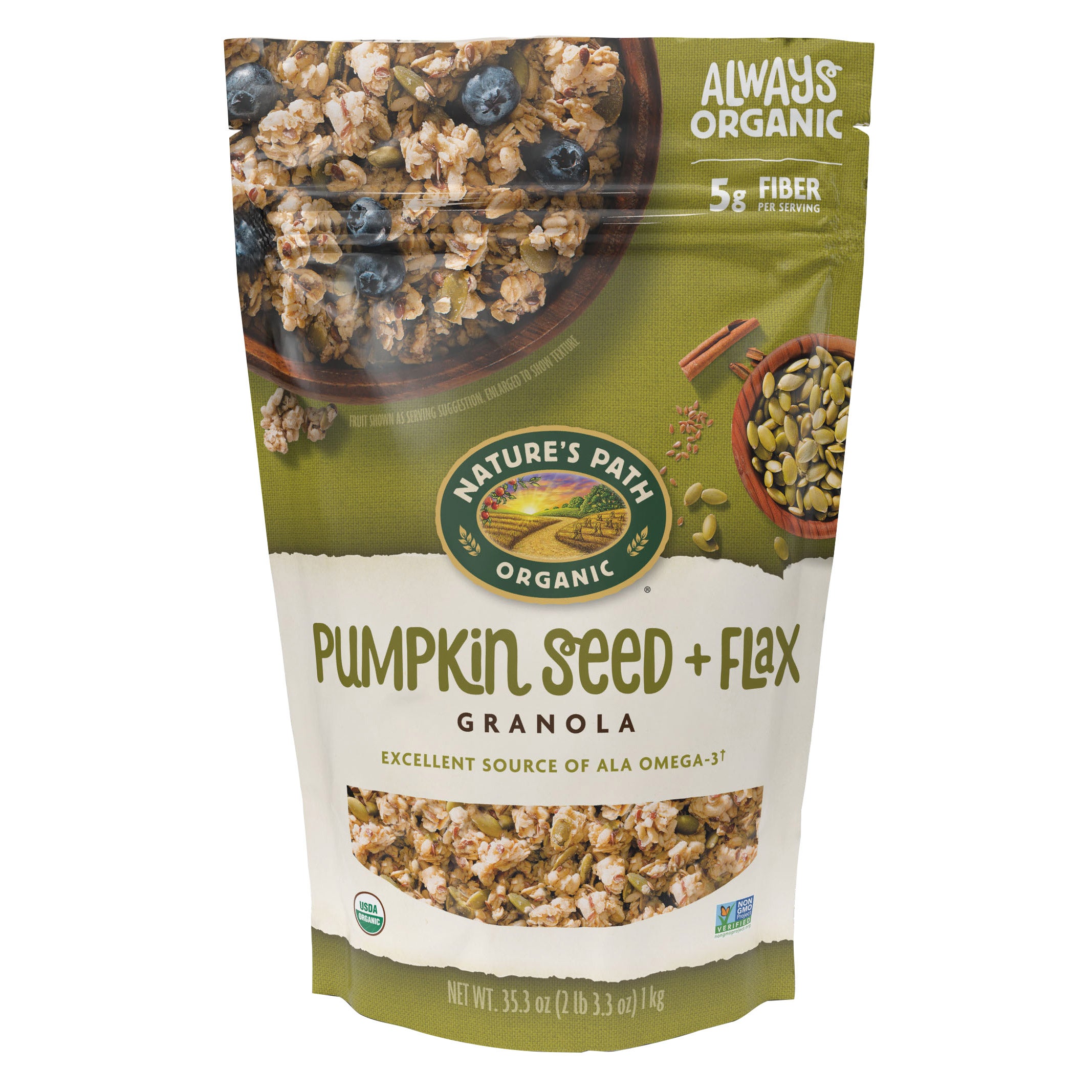 ORGANIC NATURE'S PATH PUMPKIN & FLAX GRANOLA 35.3 OUNCES - Image 1