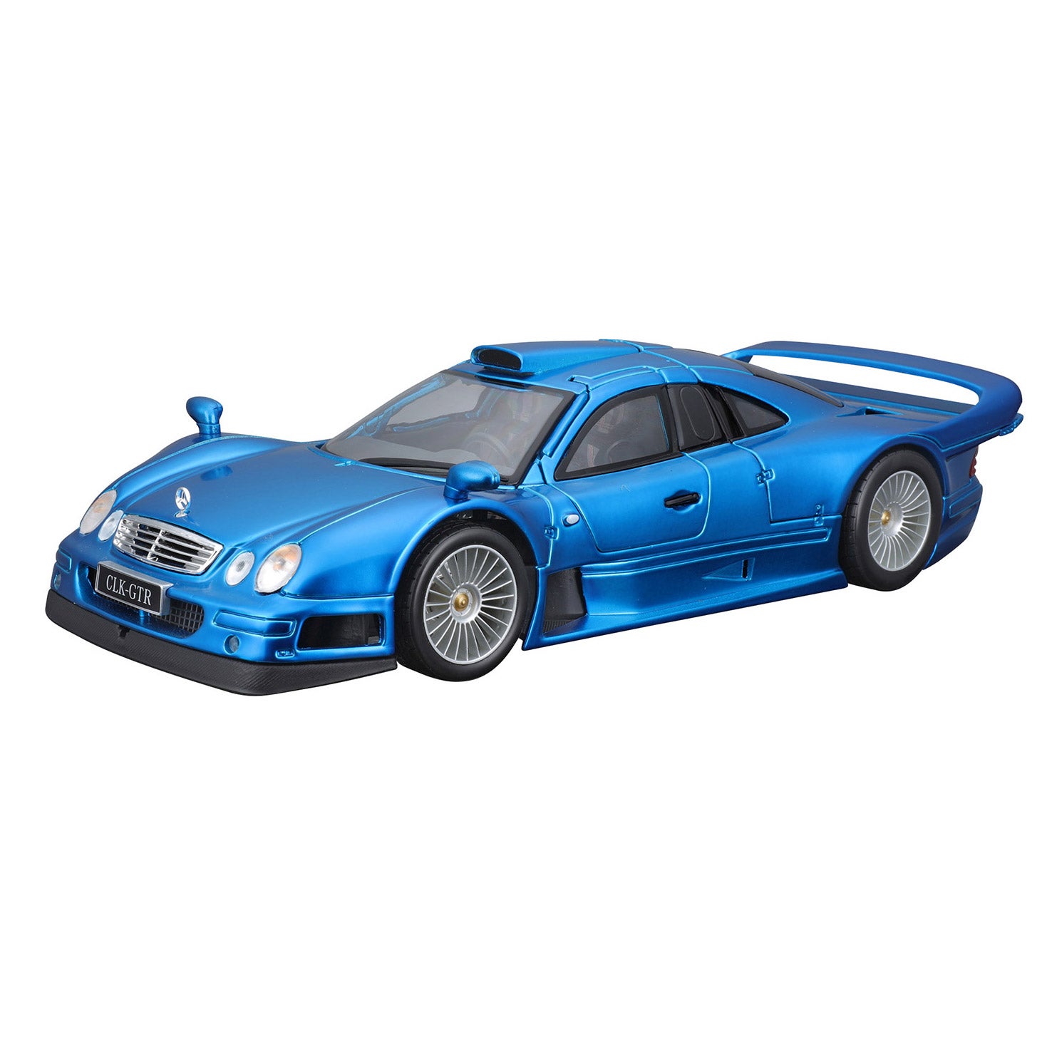 MERCEDES BENZ CLK GTR STREET VERSION 1:18 SE METALLIC BLUE - Image 1