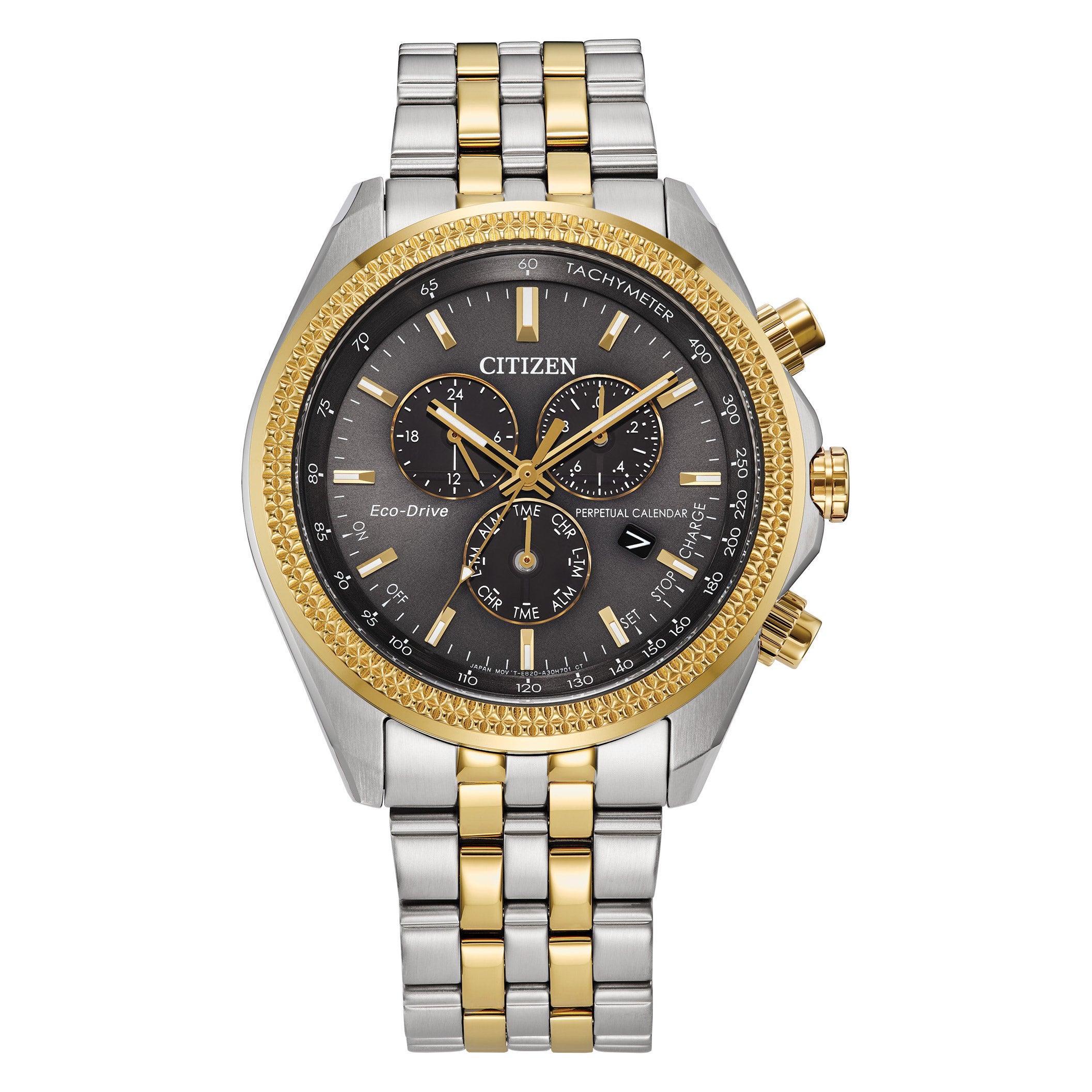 CITIZEN ECO-DRIVE SPORT STAINLESS STEEL MENS CHRONO - Image 1