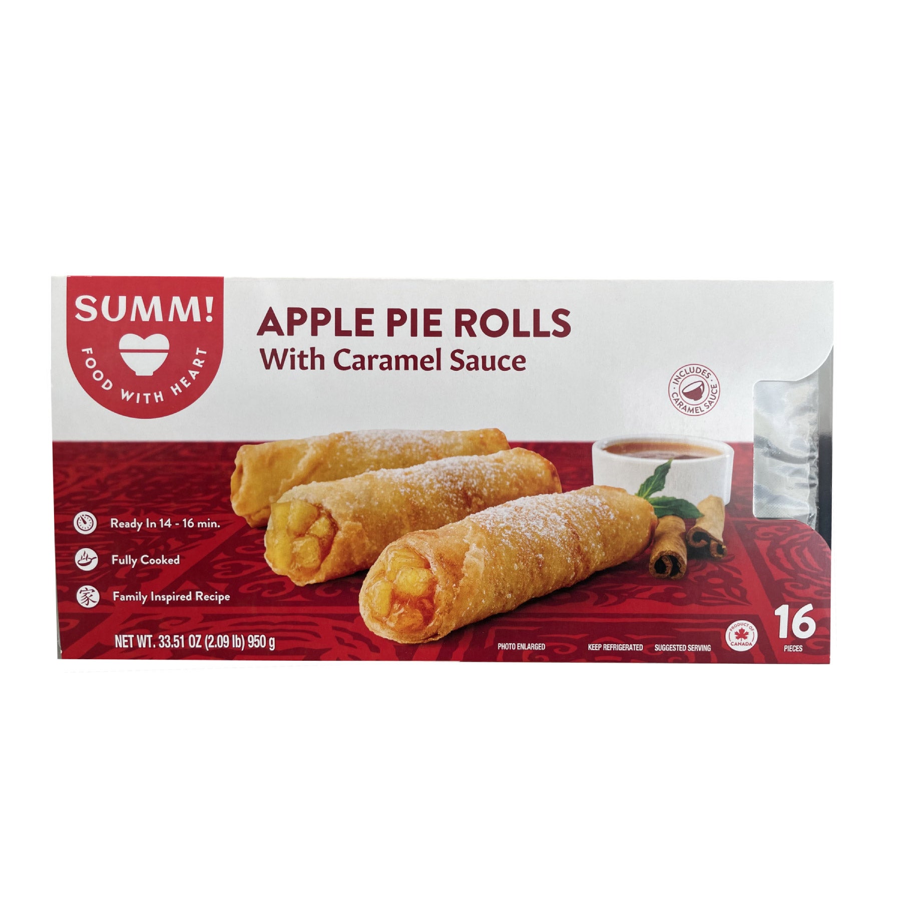 SUMM! APPLE PIE SPRING ROLLS 16 CT