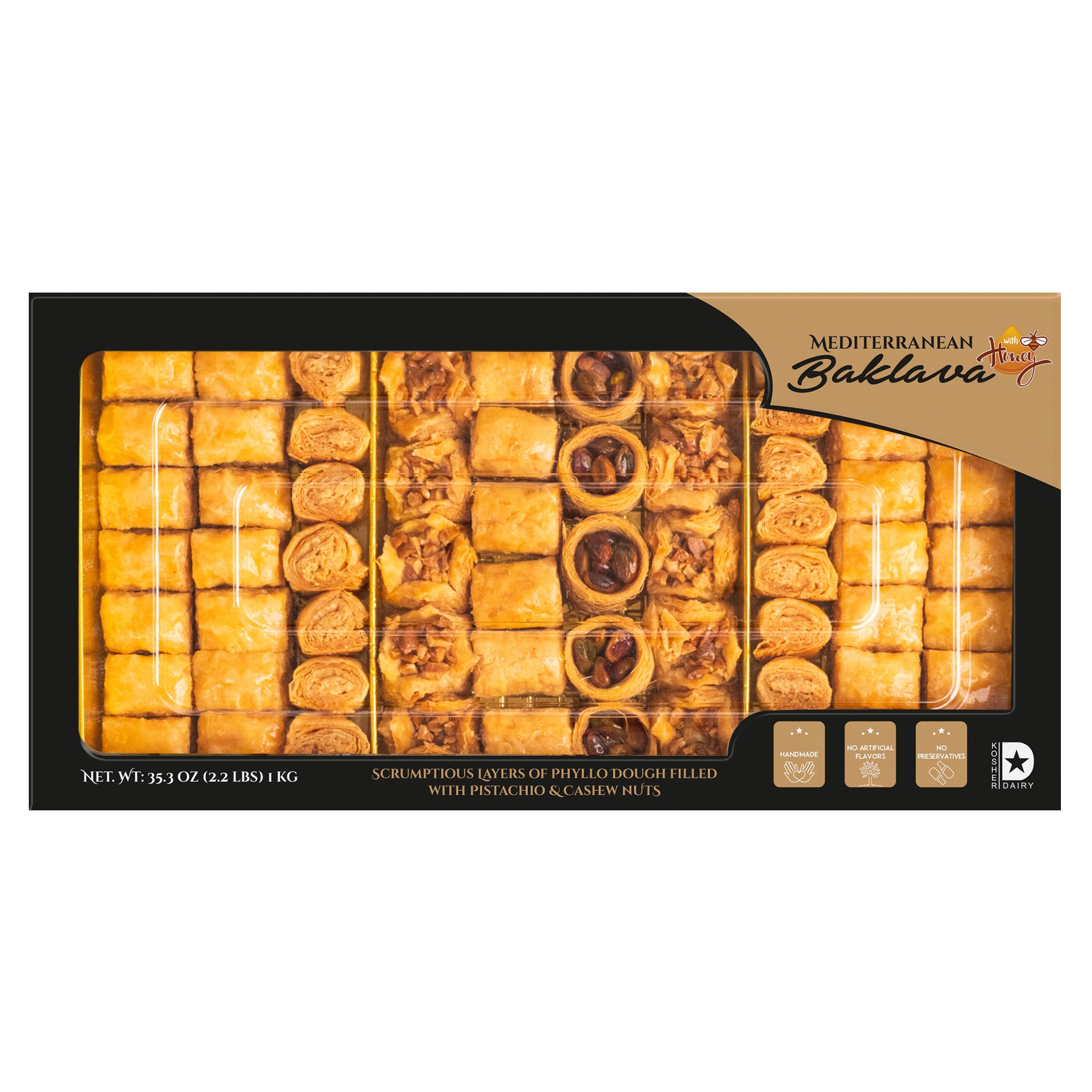 MEDITERRANEAN BAKLAVA WITH HONEY 35.2 OZ - Image 1