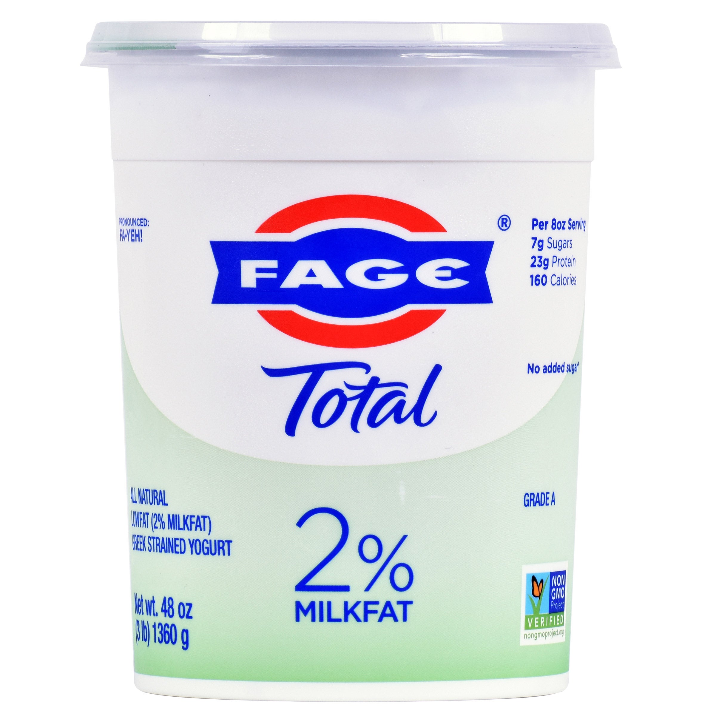 FAGE TOTAL 2% MILKFAT YOGURT 3 POUND TUB