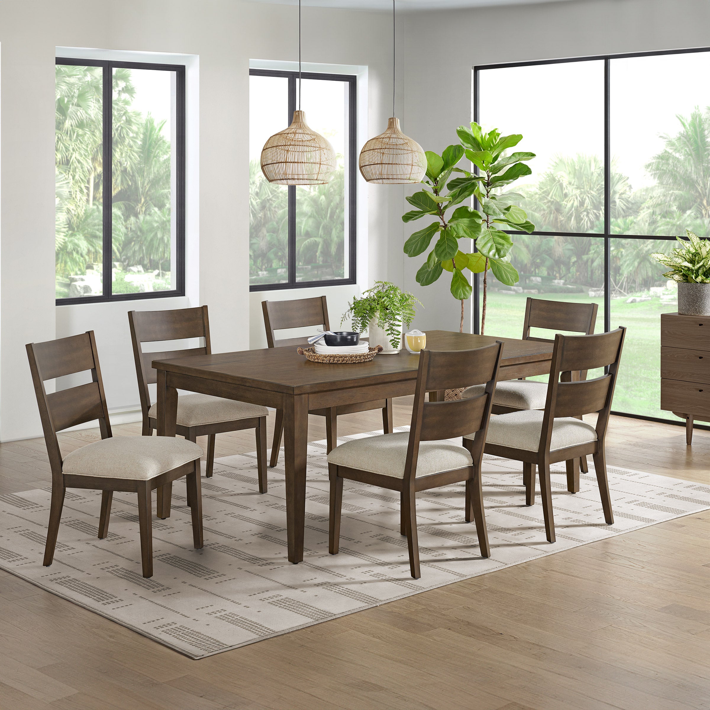 NORTHRIDGE HOME CORTLAND 7-PIECE DINING SET - Image 1