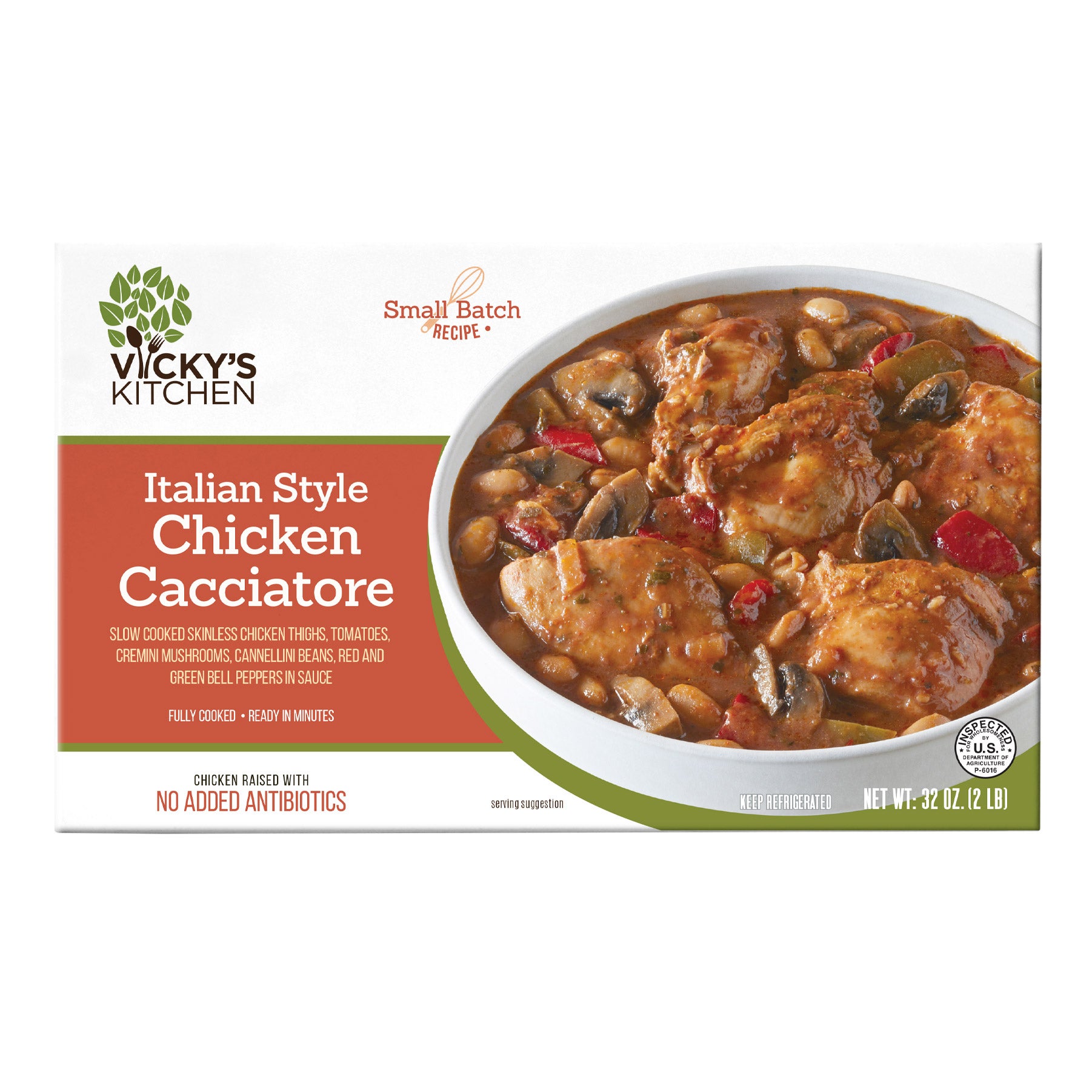 VICKY'S KITCHEN CHICKEN CACCIATORE 32 OUNCES - Image 1