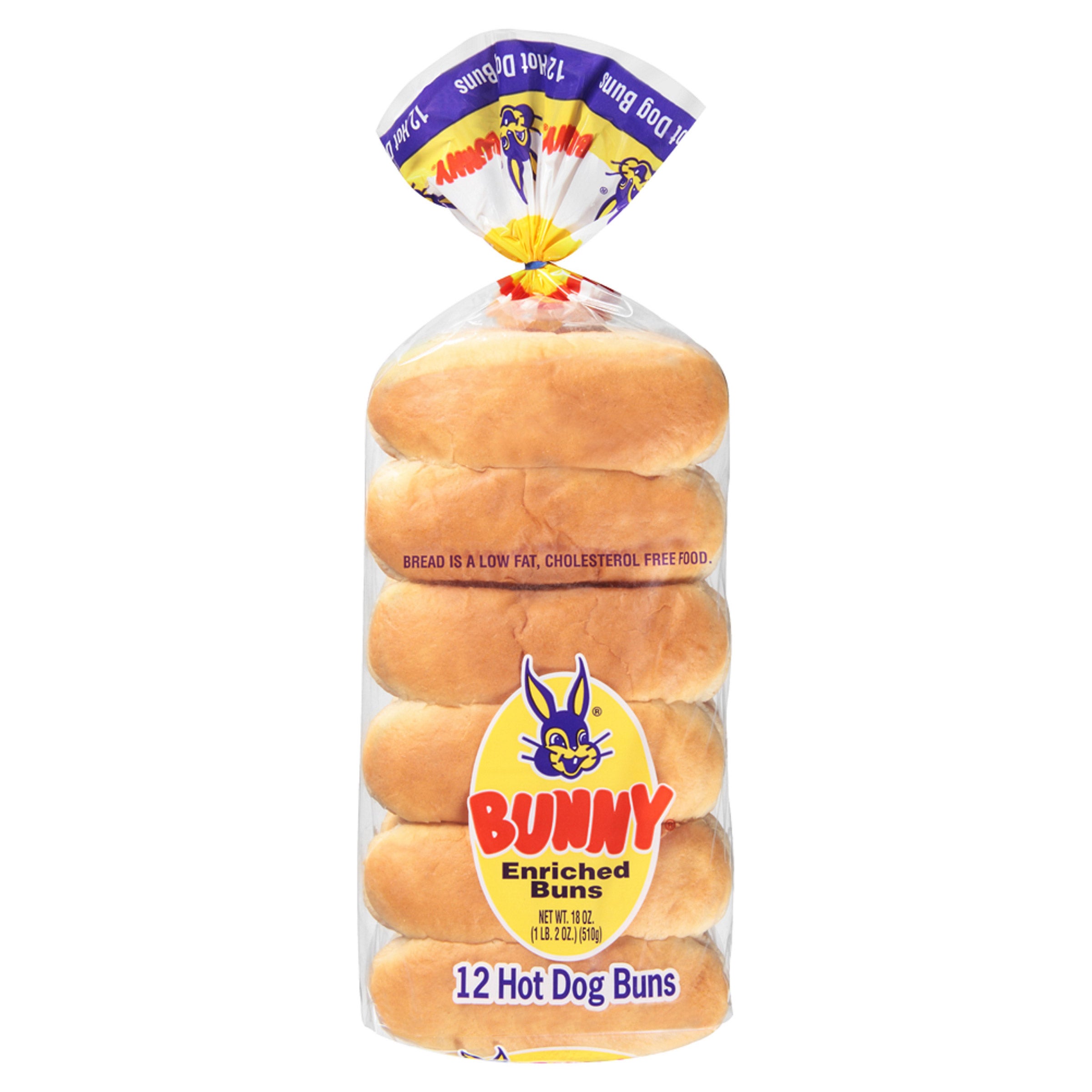 BUNNY 6¨ HOT DOG BUNS 24 CT