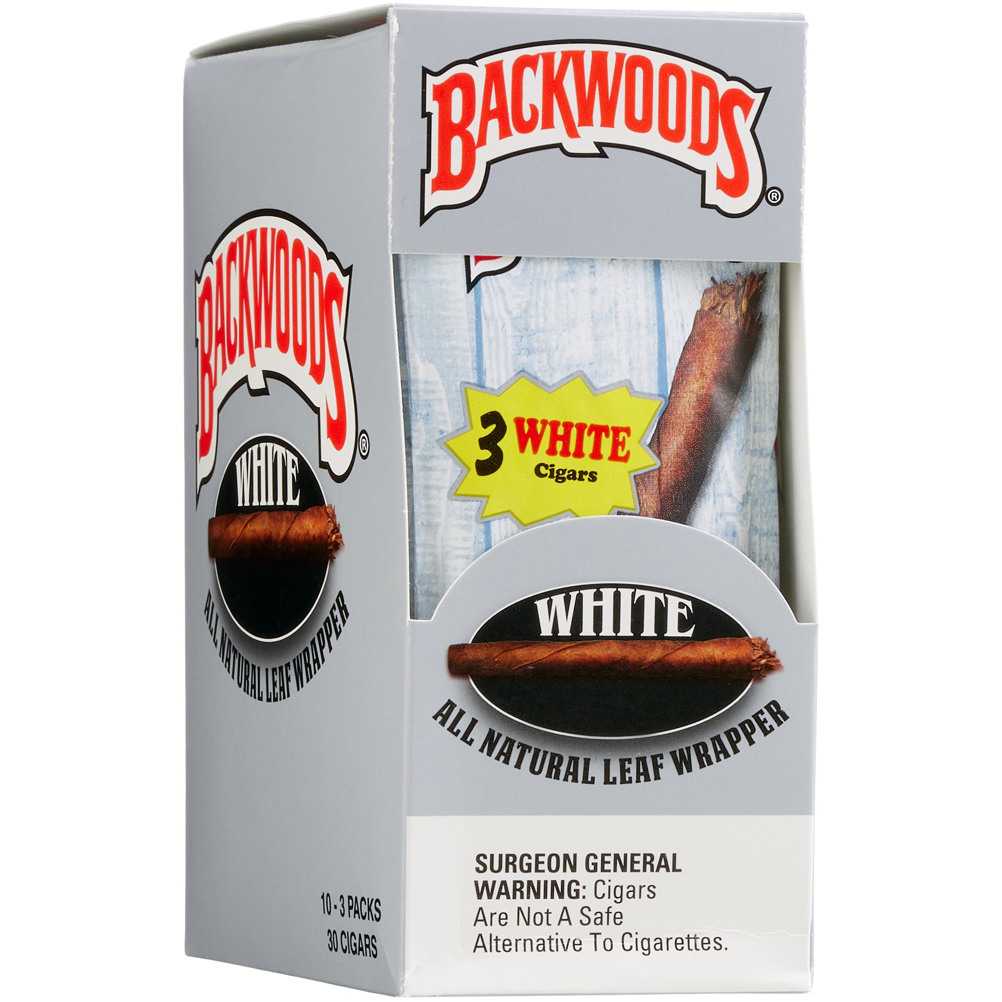 BACKWOODS WHITE CIGARILLOS 10/3PK NON-PRICED