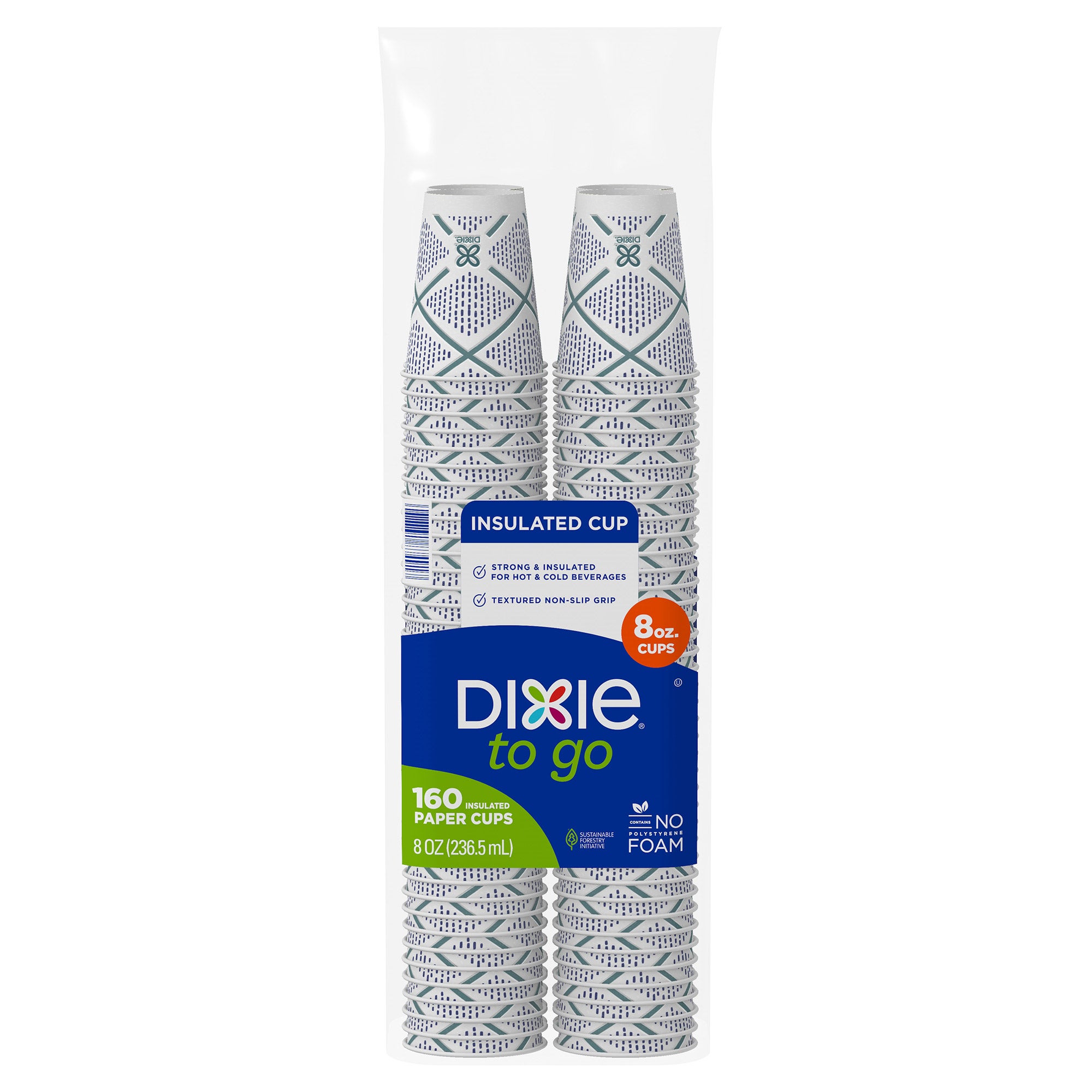 DIXIE TO GO 8 OZ HOT CUP 160 CT - Image 1