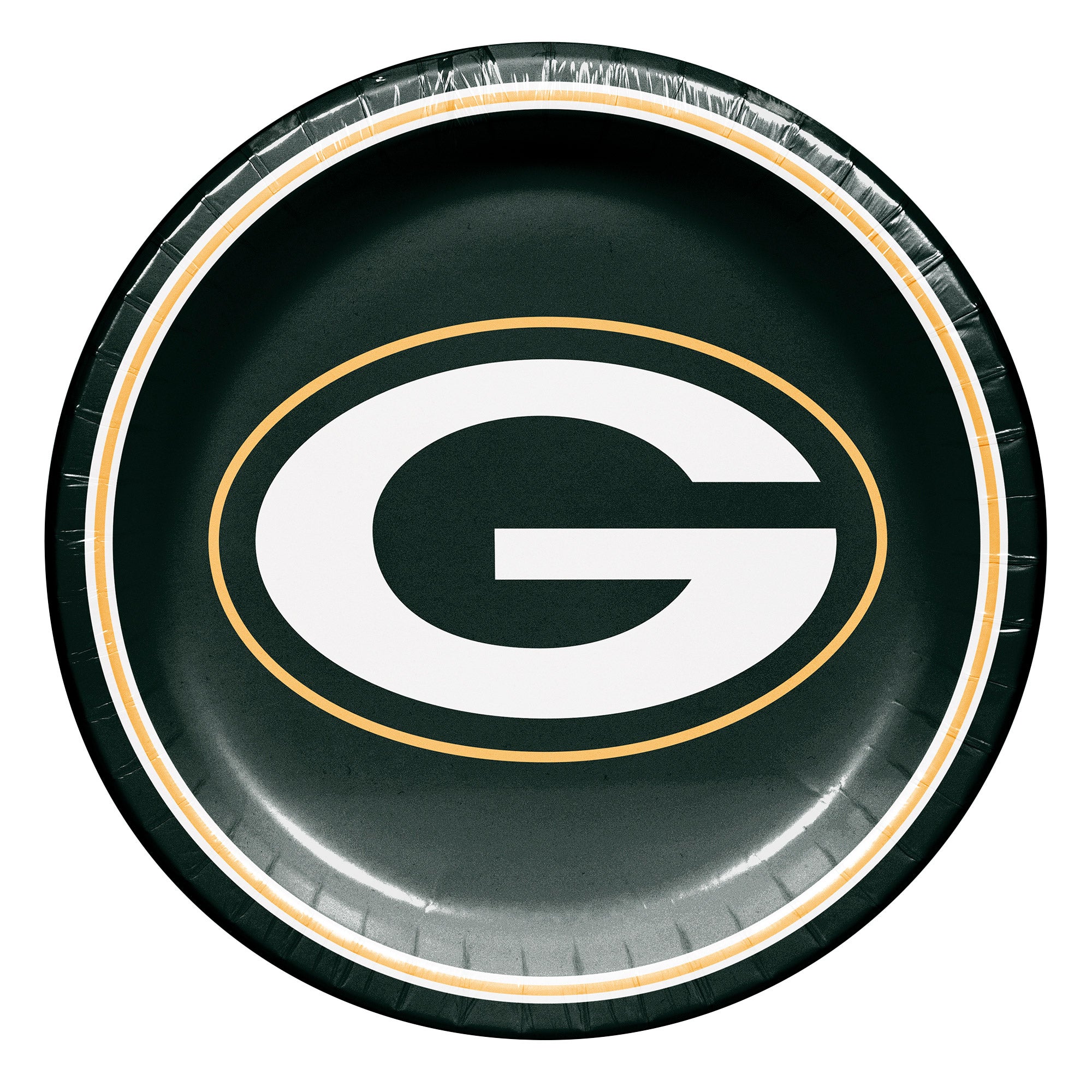 HOFFMASTER 10¨ PLATE GREEN BAY PACKERS 100 COUNT PACKAGE