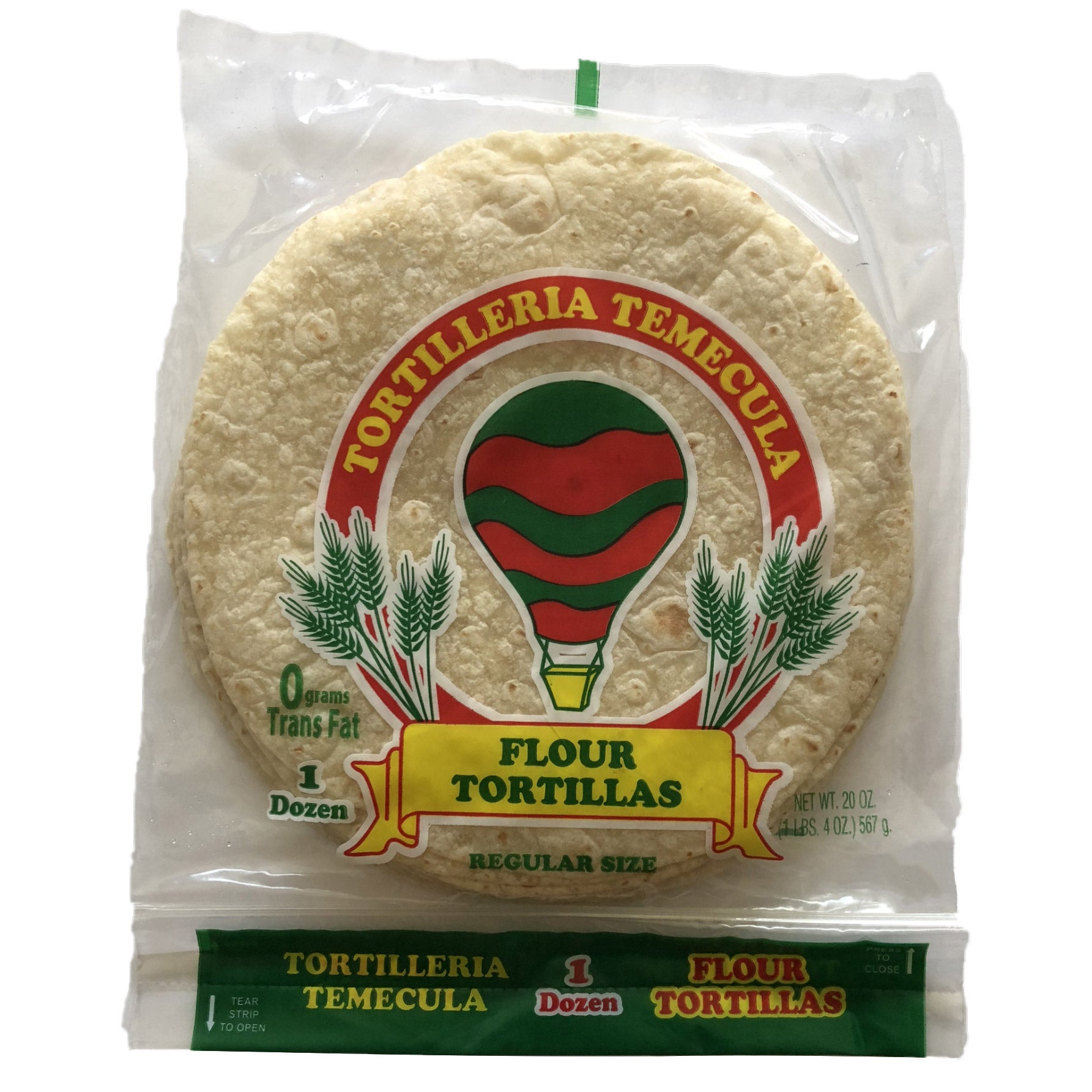 TORTILLERIA TEMECULA 8¨ FLOUR TORTILLAS 36 CT 57 OZ