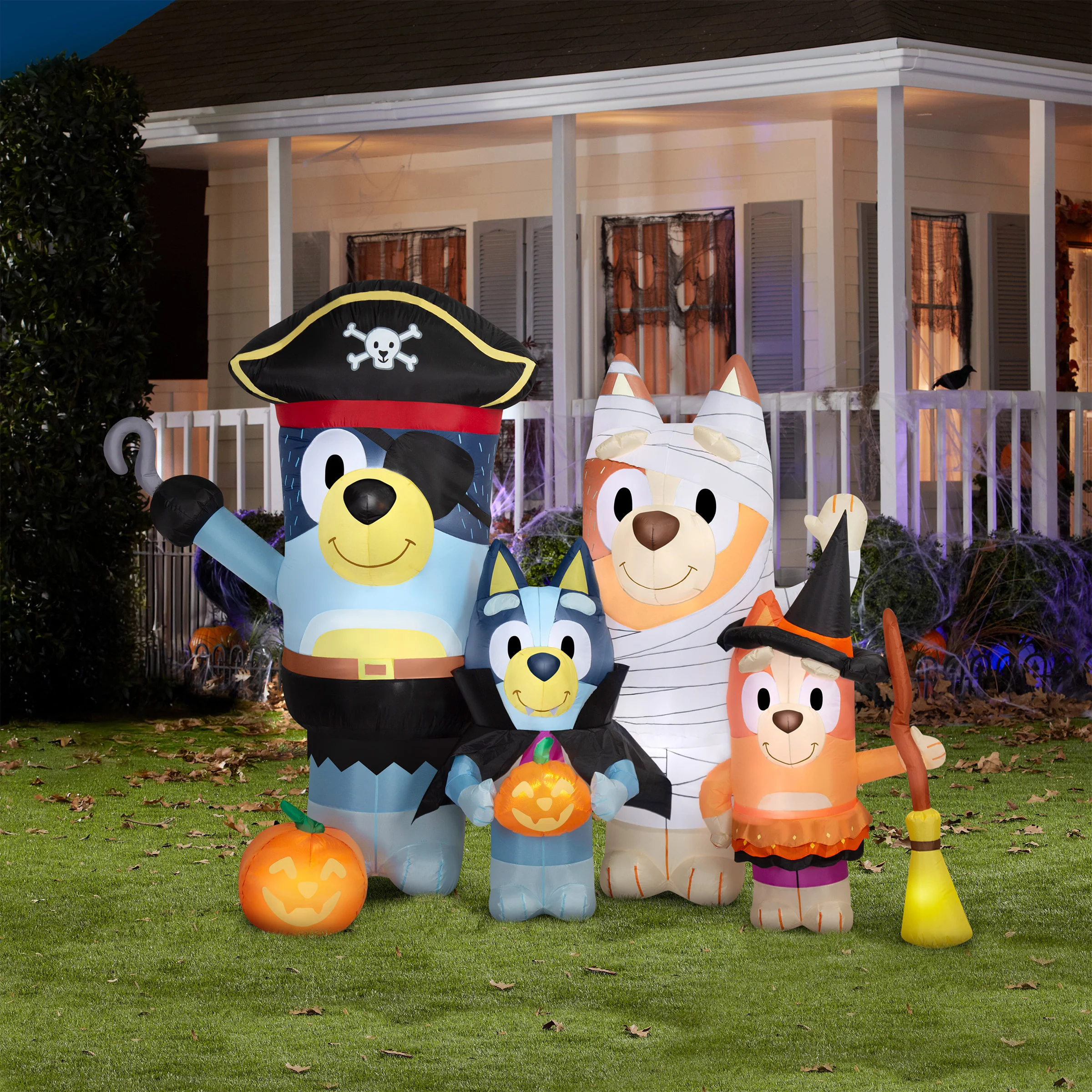 6.5' X 8' BLUEY FAMILY HALLOWEEN INFLATABLE