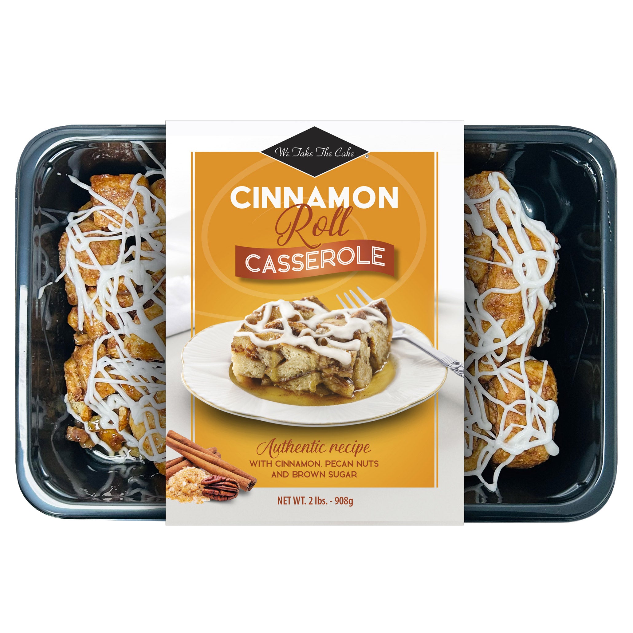 WE TAKE THE CAKE CINN ROLL CASSEROLE 2 LBS - Image 1
