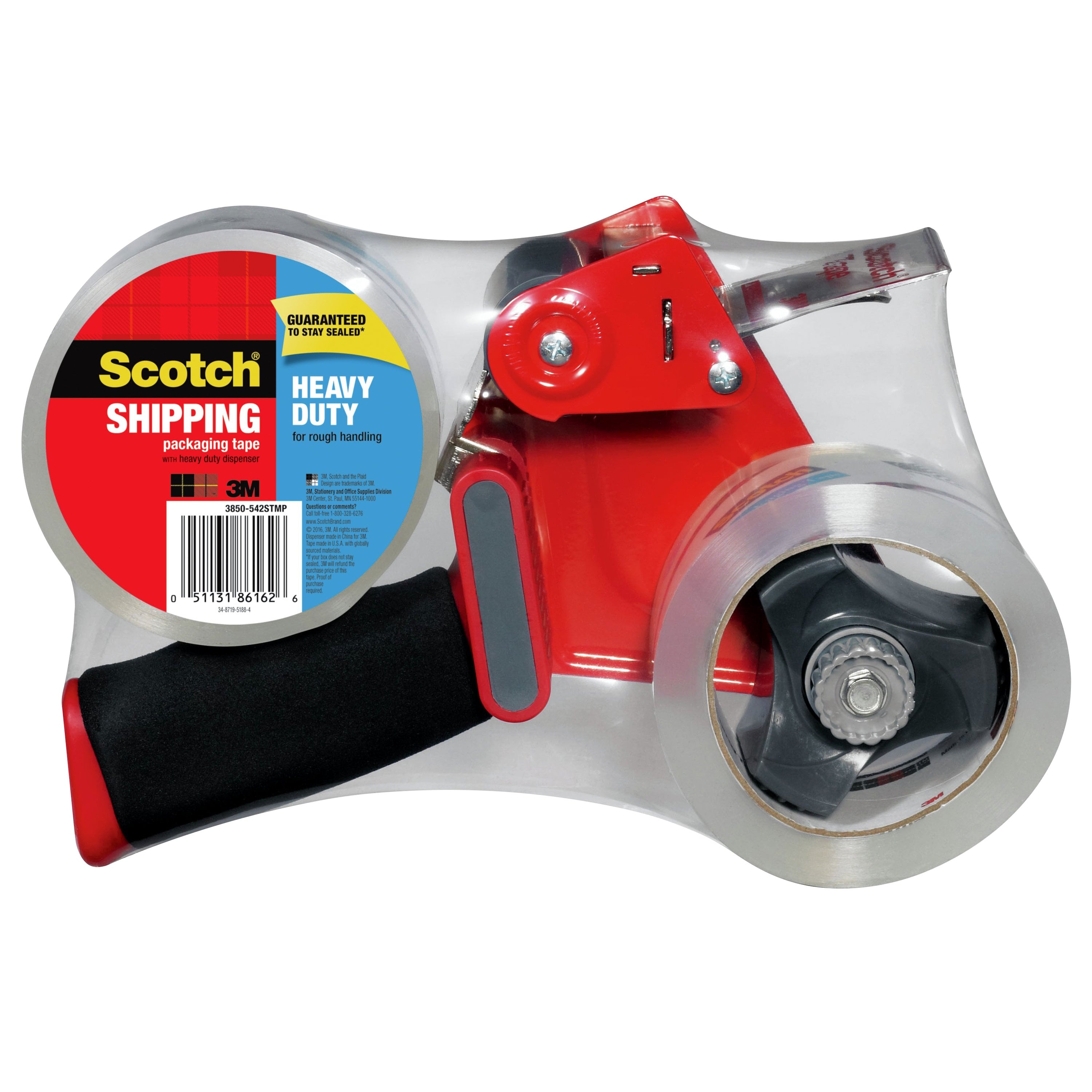 SCOTCH HEAVY DUTY DISPENSER W/ TWO ROLLS OF TAPE - Image 1