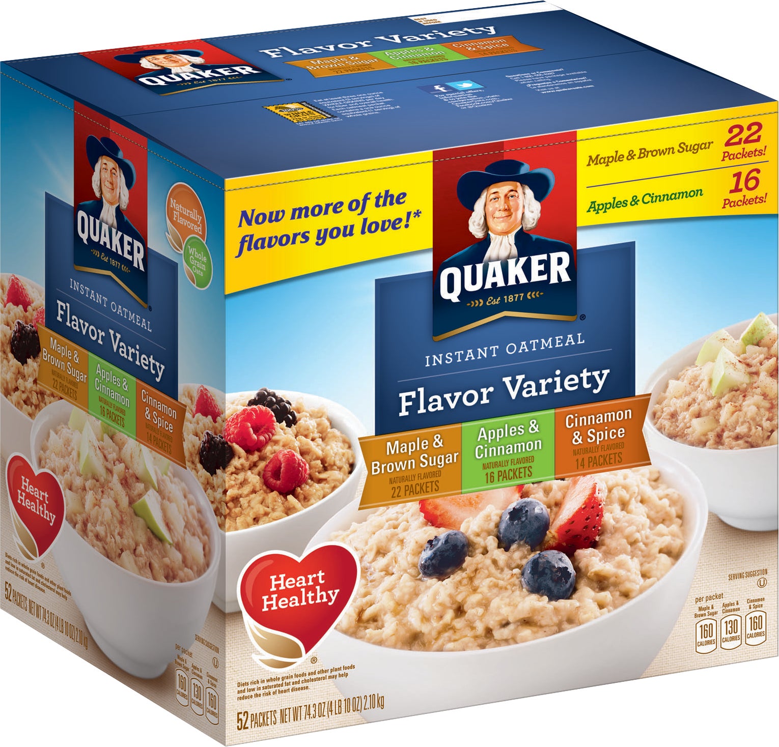 QUAKER INSTANT OATMEAL 52 CT - Image 1
