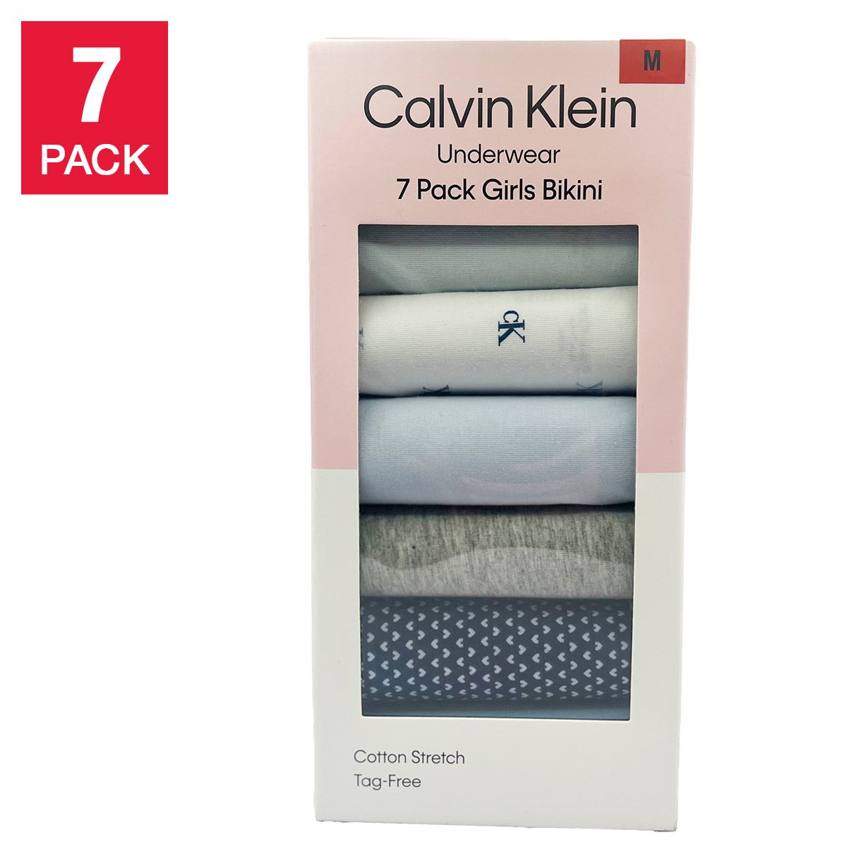 CALVIN KLEIN GIRL'S BIKINI 7PK - Image 1