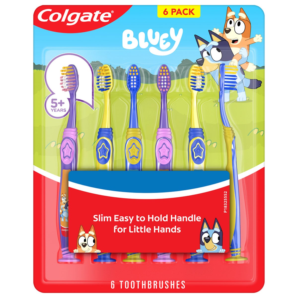 COLGATE BLUEY TOOTHBRUSH 6 PACK