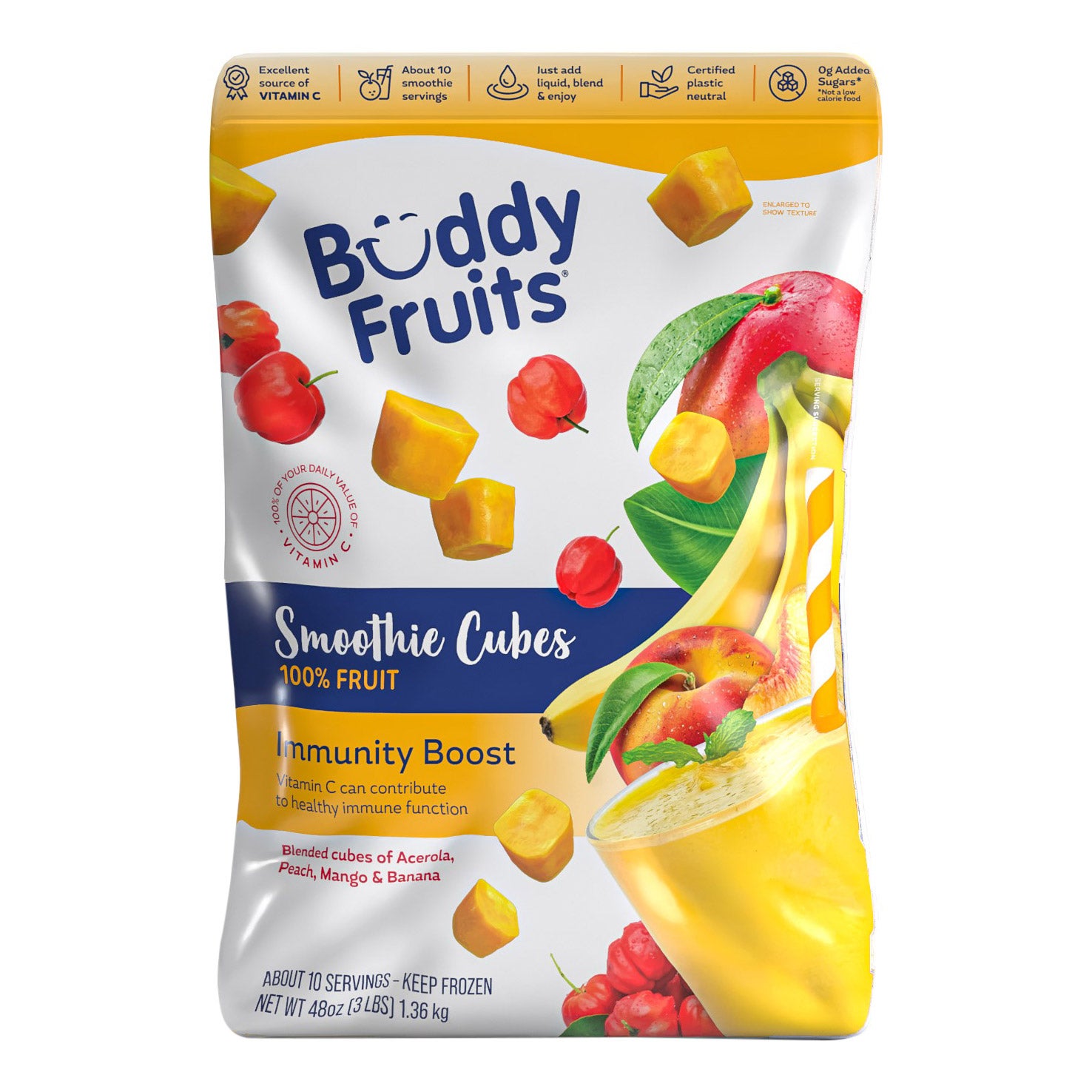BUDDY FRUITS SMOOTHIE CUBES 3 LBS - Image 1