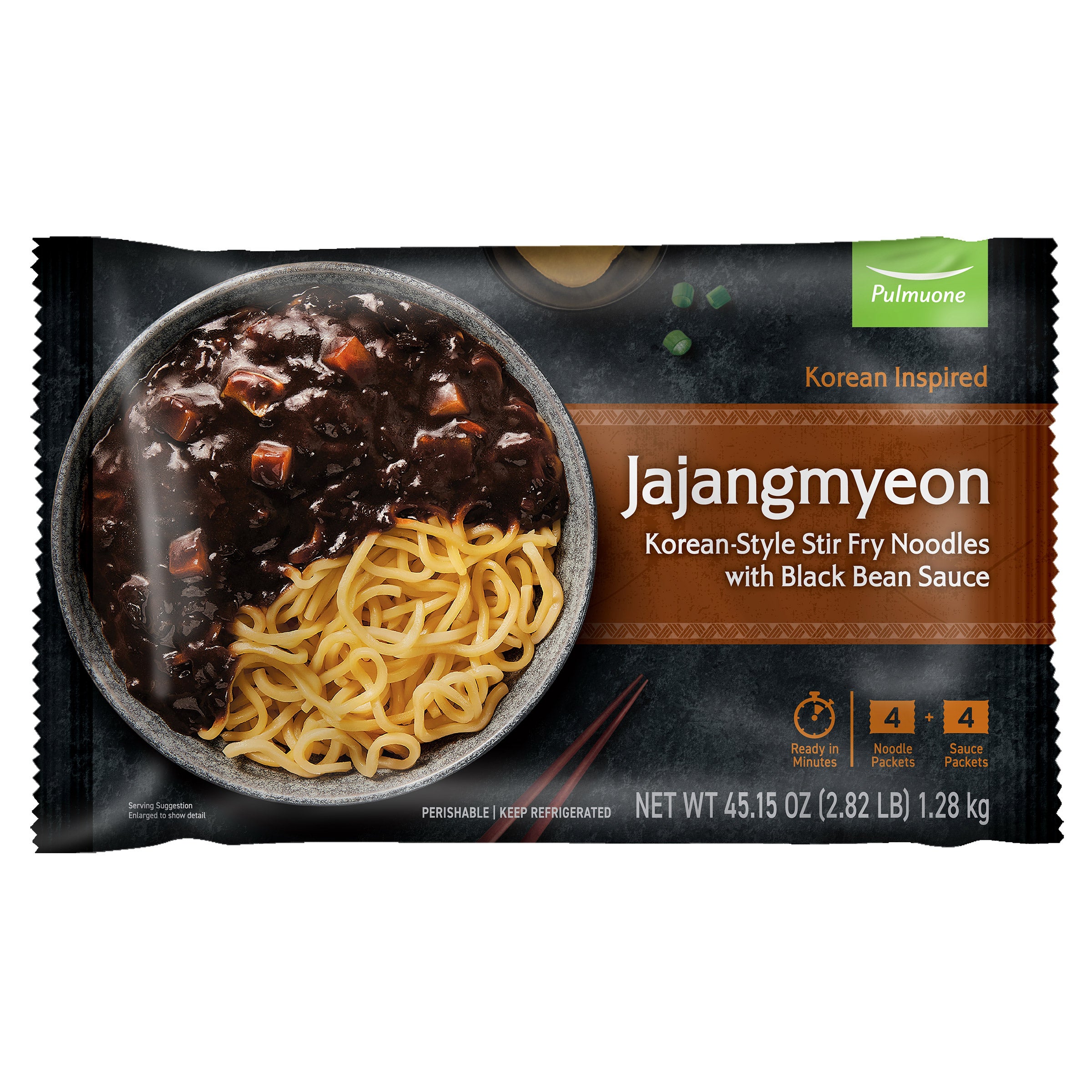 PULMUONE KOREAN NOODLES W/BLACK BEAN 45.15 OZ