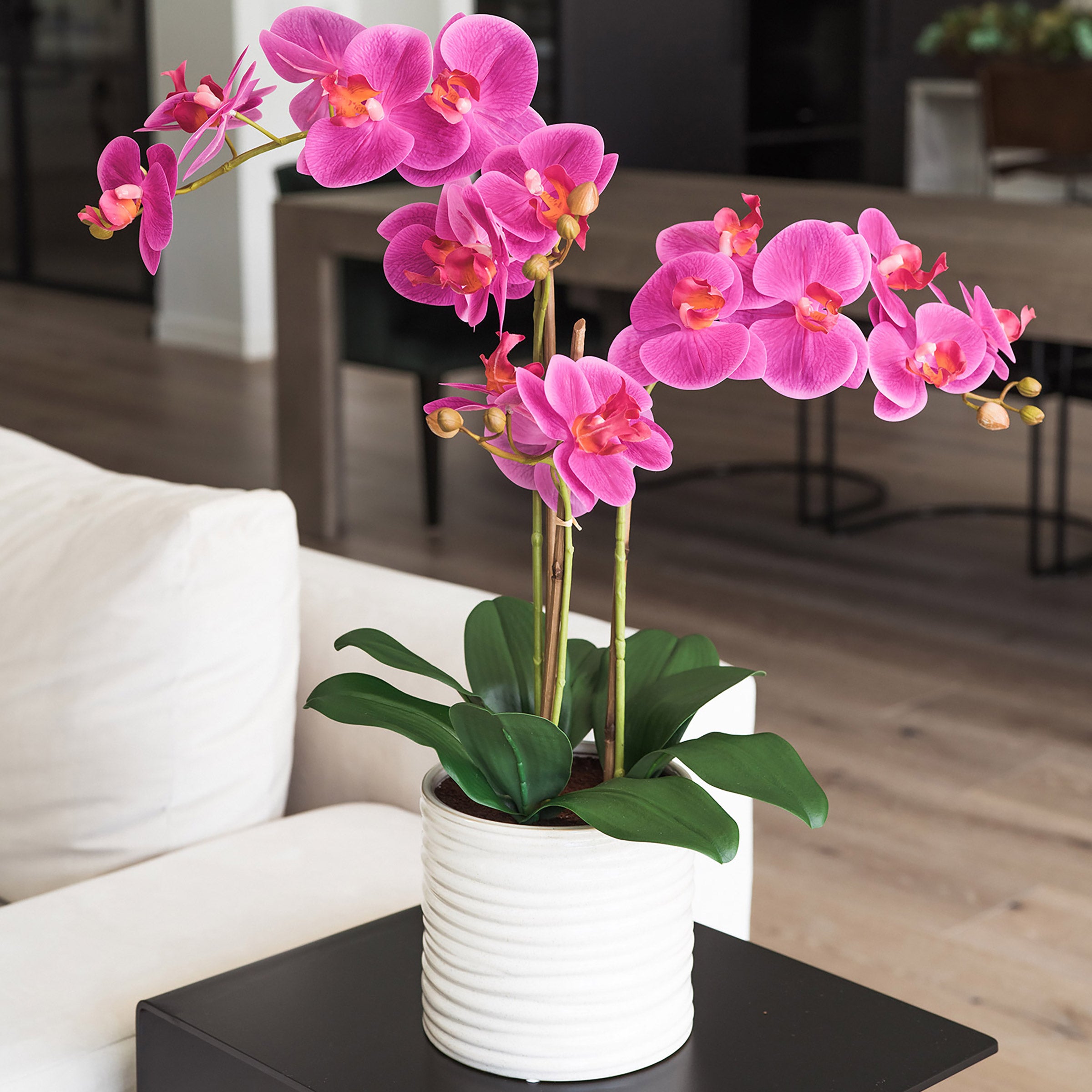 CG HUNTER FAUX 3 STEM ORCHID