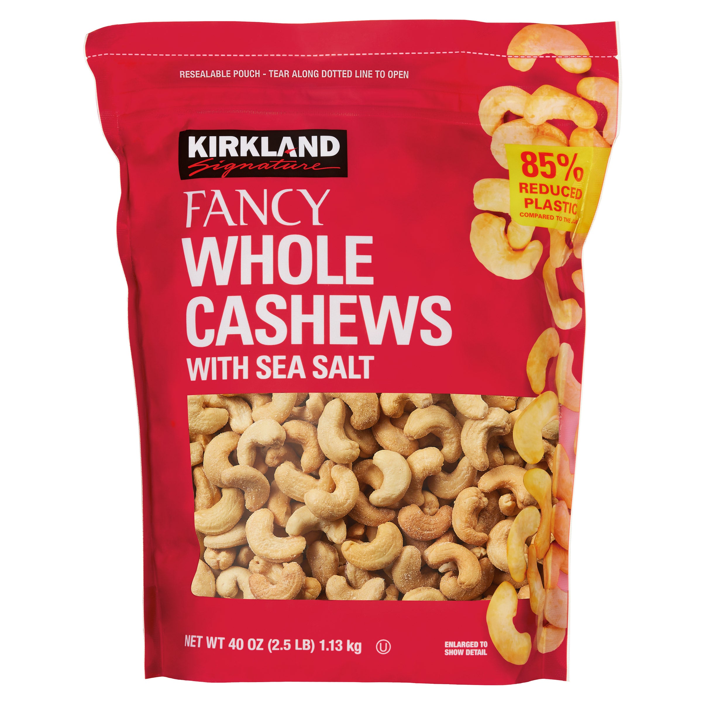 KIRKLAND SIGNATURE FANCY CASHEWS 40 OZ - Image 1