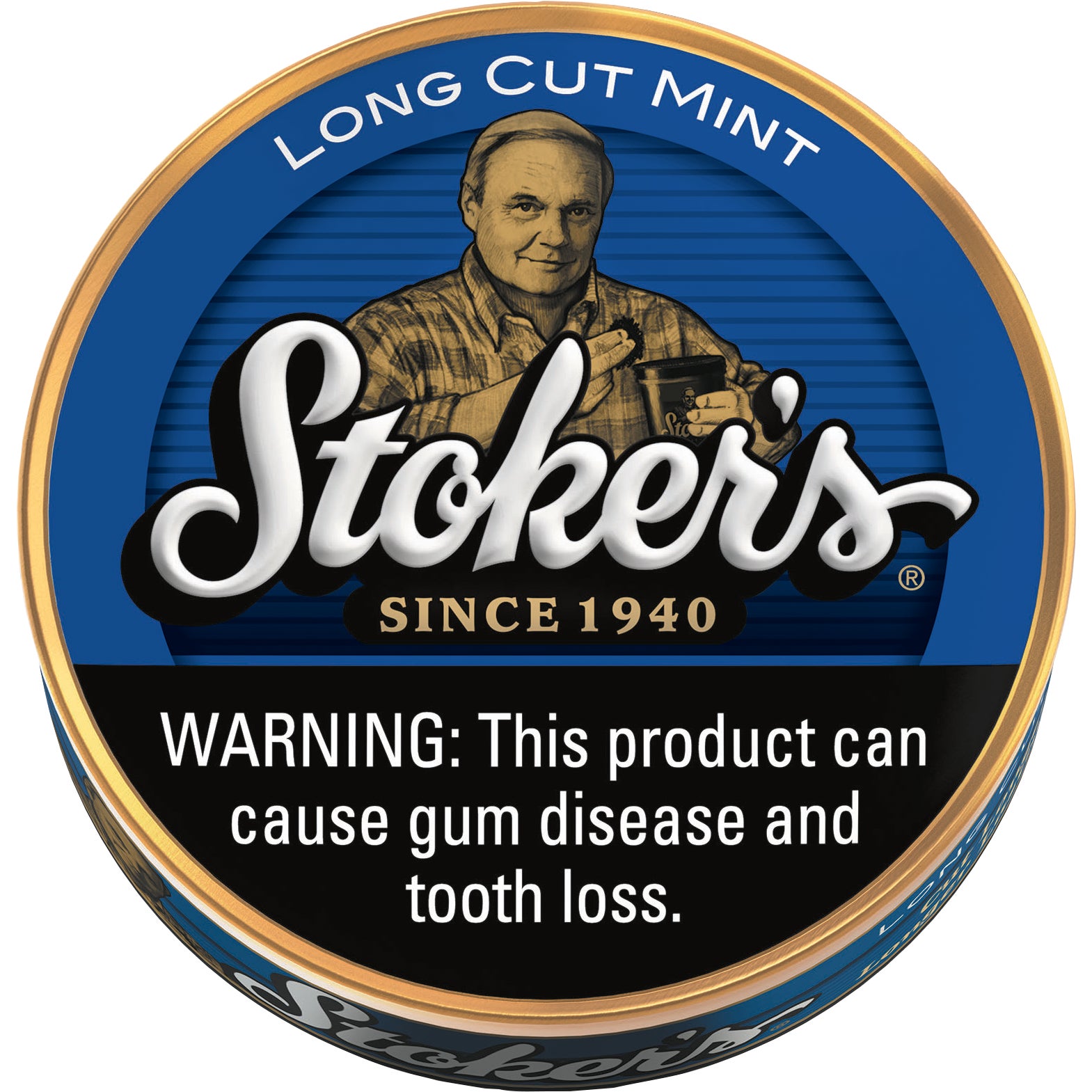 STOKER'S MOIST SNUFF LONG CUT MINT 5/1.2 OZ ROLL