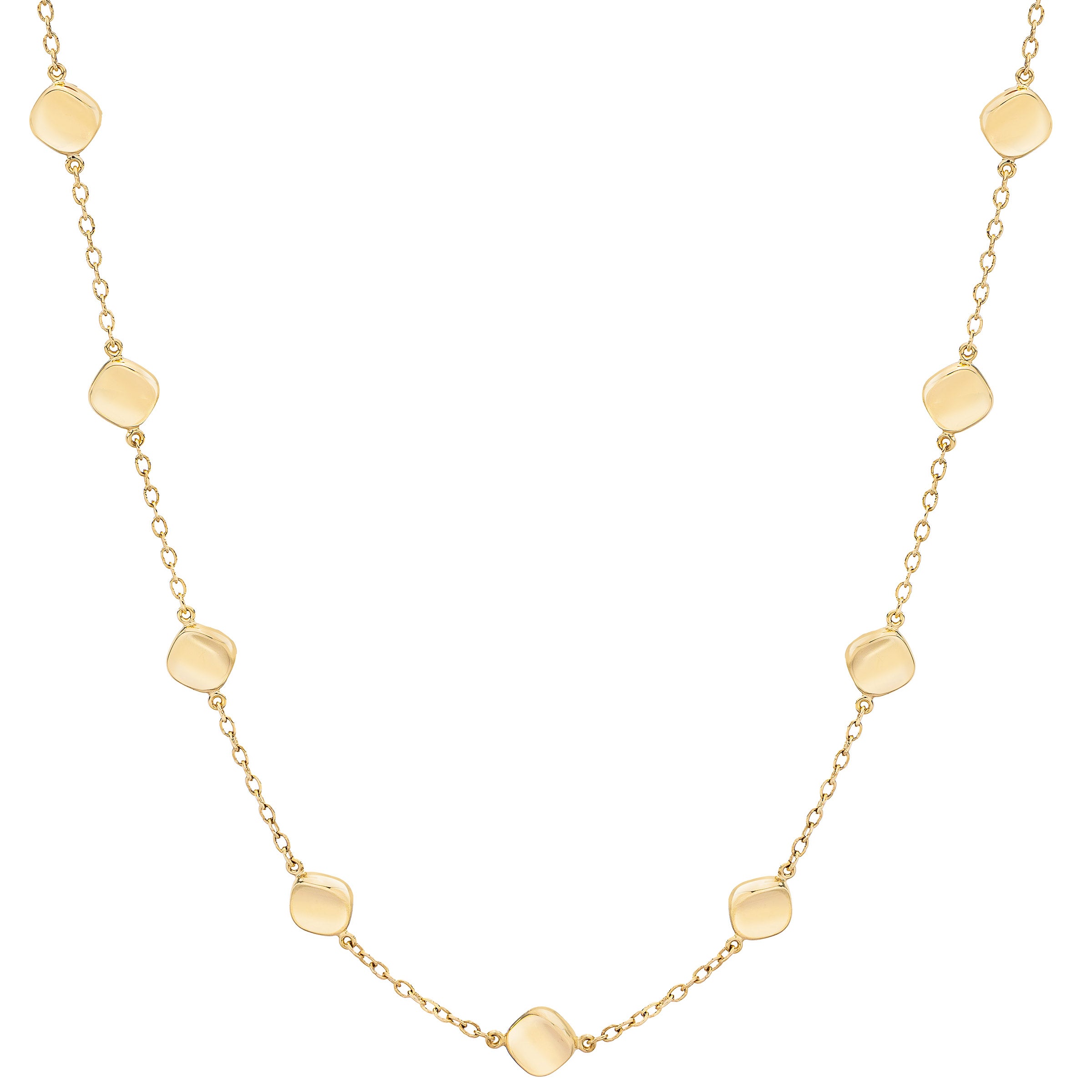 14KT YELLOW GOLD HIGH POLISH ROLO LINK NECKLACE 17¨ - Image 1