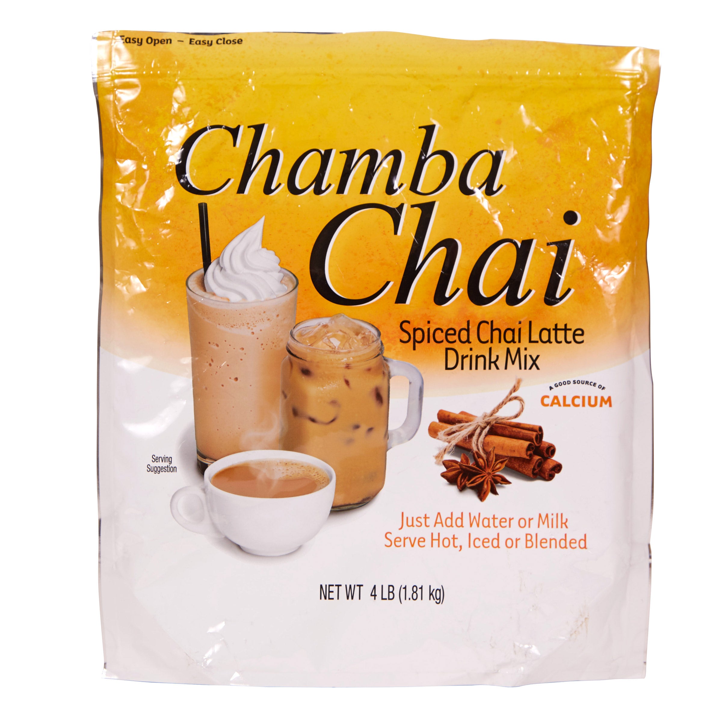 CHAMBA CHAI SPICED CHAI LATTE MIX 4 POUNDS - Image 1