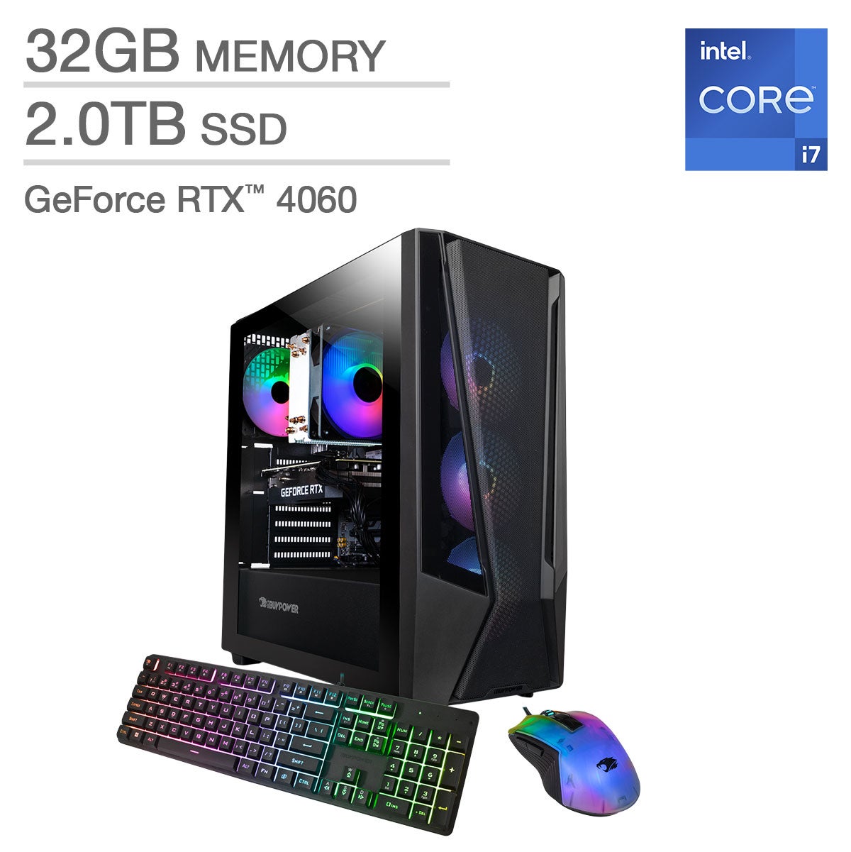 IBUYPOWER TRACEMESH 7 GAMING DESKTOP NVIDIA GEFORCE RTX4060