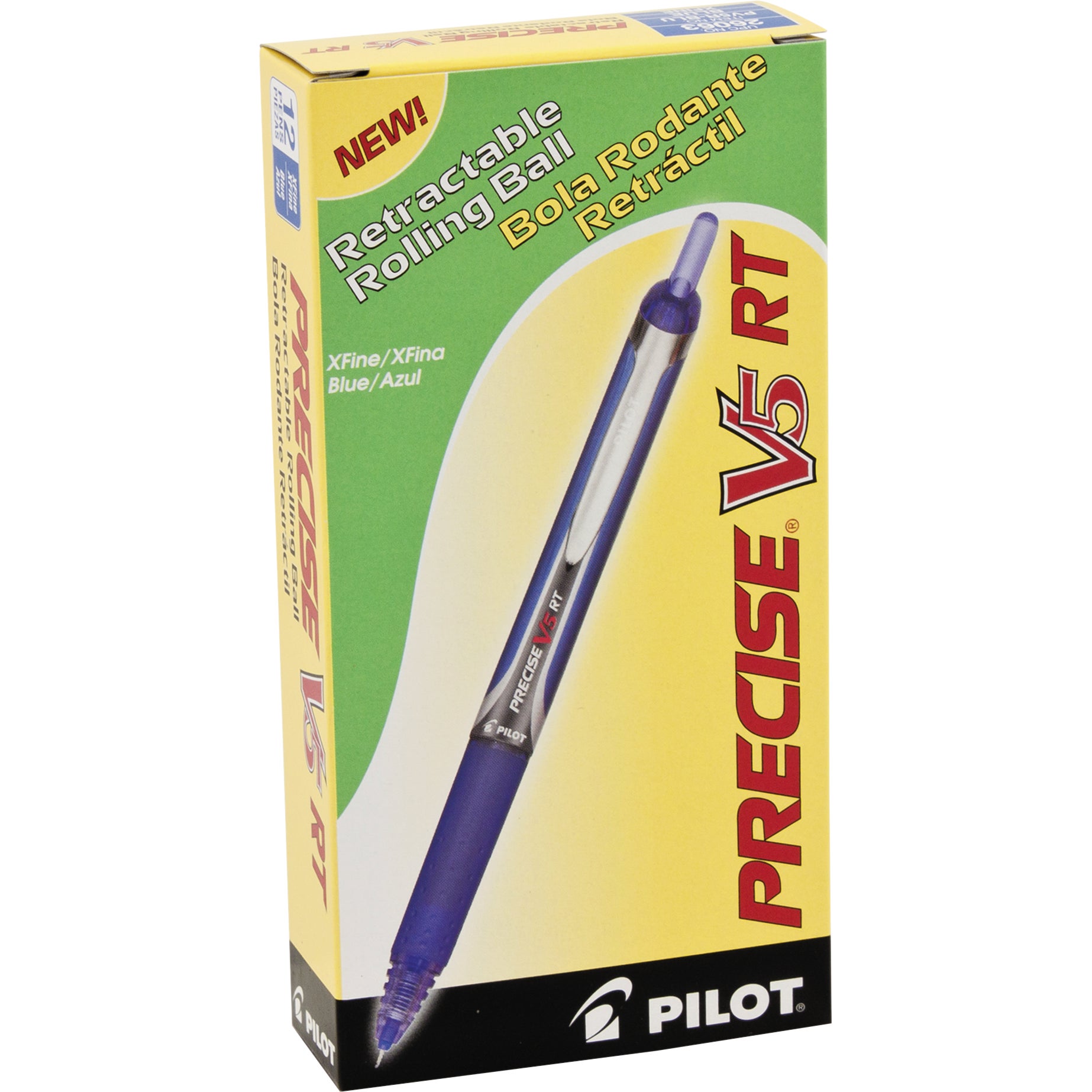PILOT V5 RT ROLLER PEN PIL26063 BLUE 12CT - Image 1
