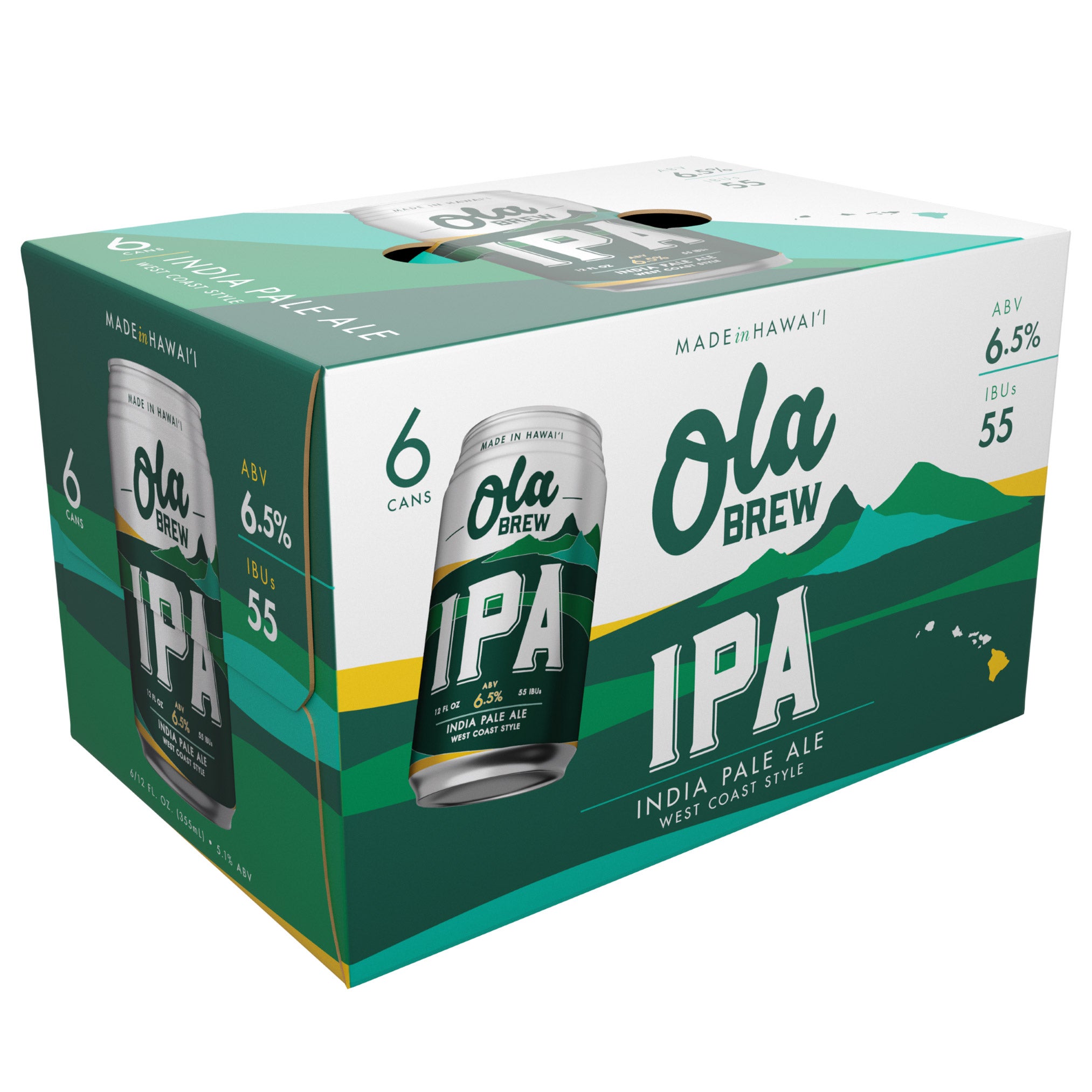 OLA BREW INDIA PALE ALE 6/12 OZ CANS - Image 1