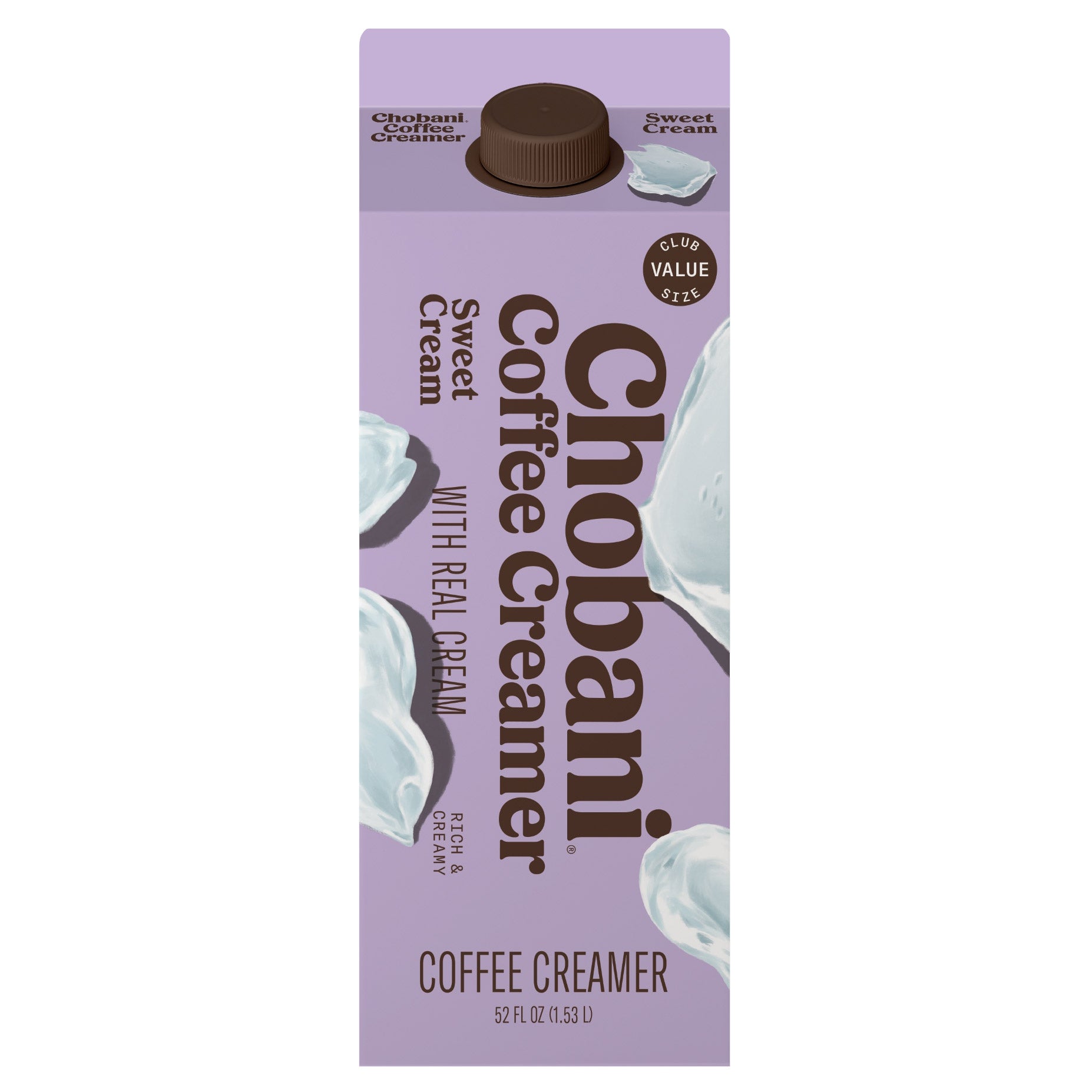 CHOBANI SWEET CREAM CREAMER 52 OUNCES