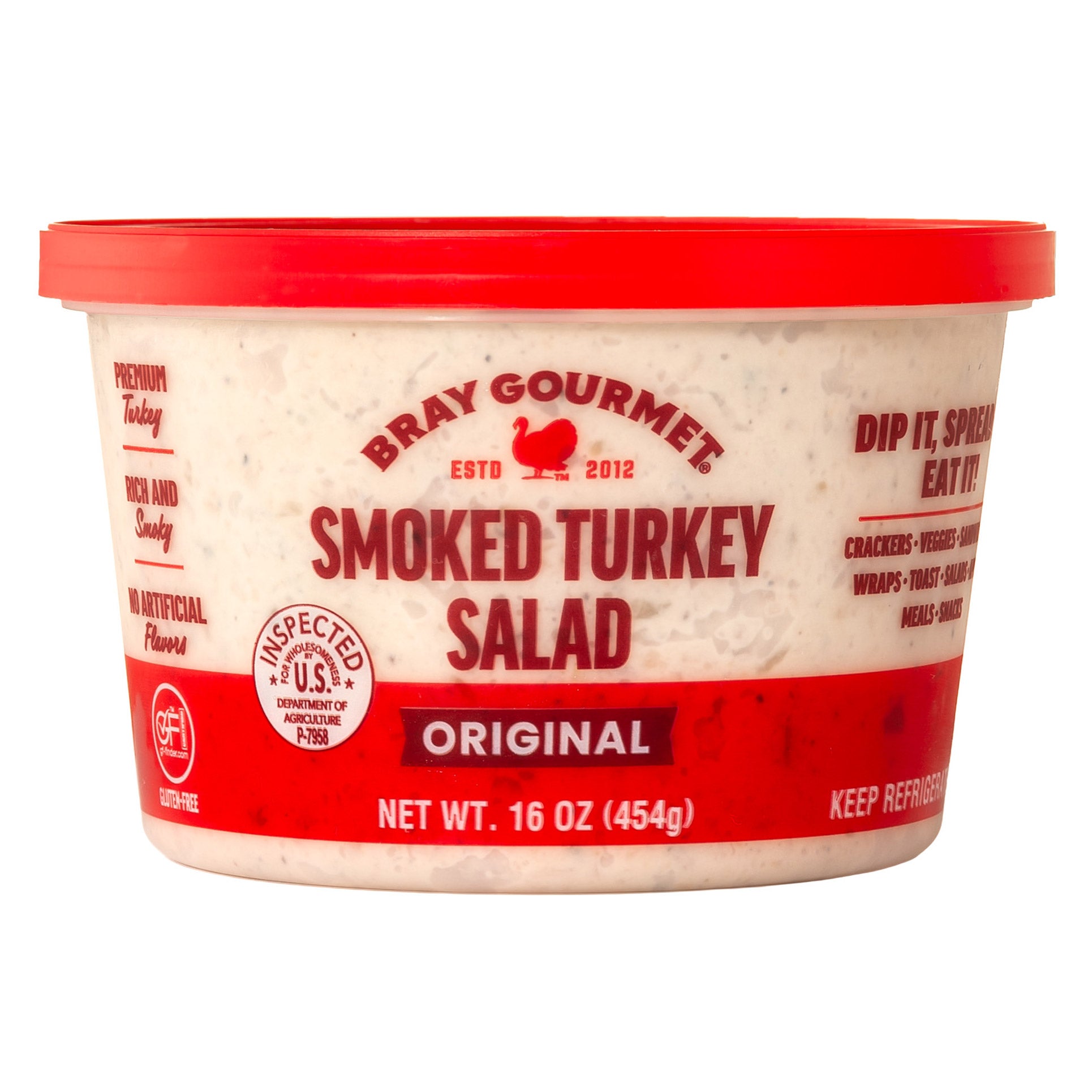 BRAY GOURMET SMOKED TURKEY SALAD 16OZ - Image 1
