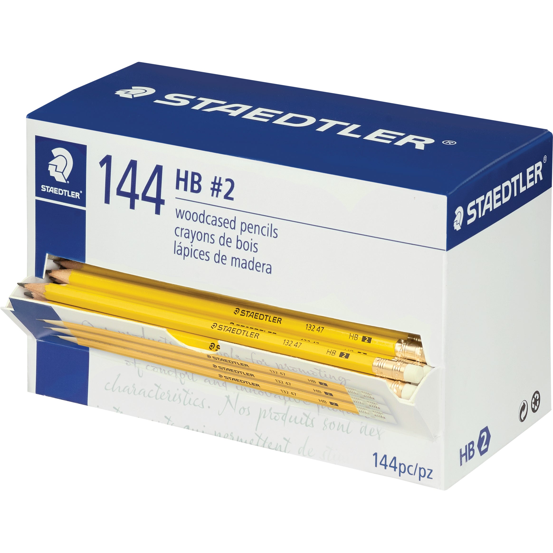 STAEDTLE WOOD. PENCIL GRAPHITE LEAD 144/PACK STD13247C144A6 YELLOW - Image 1