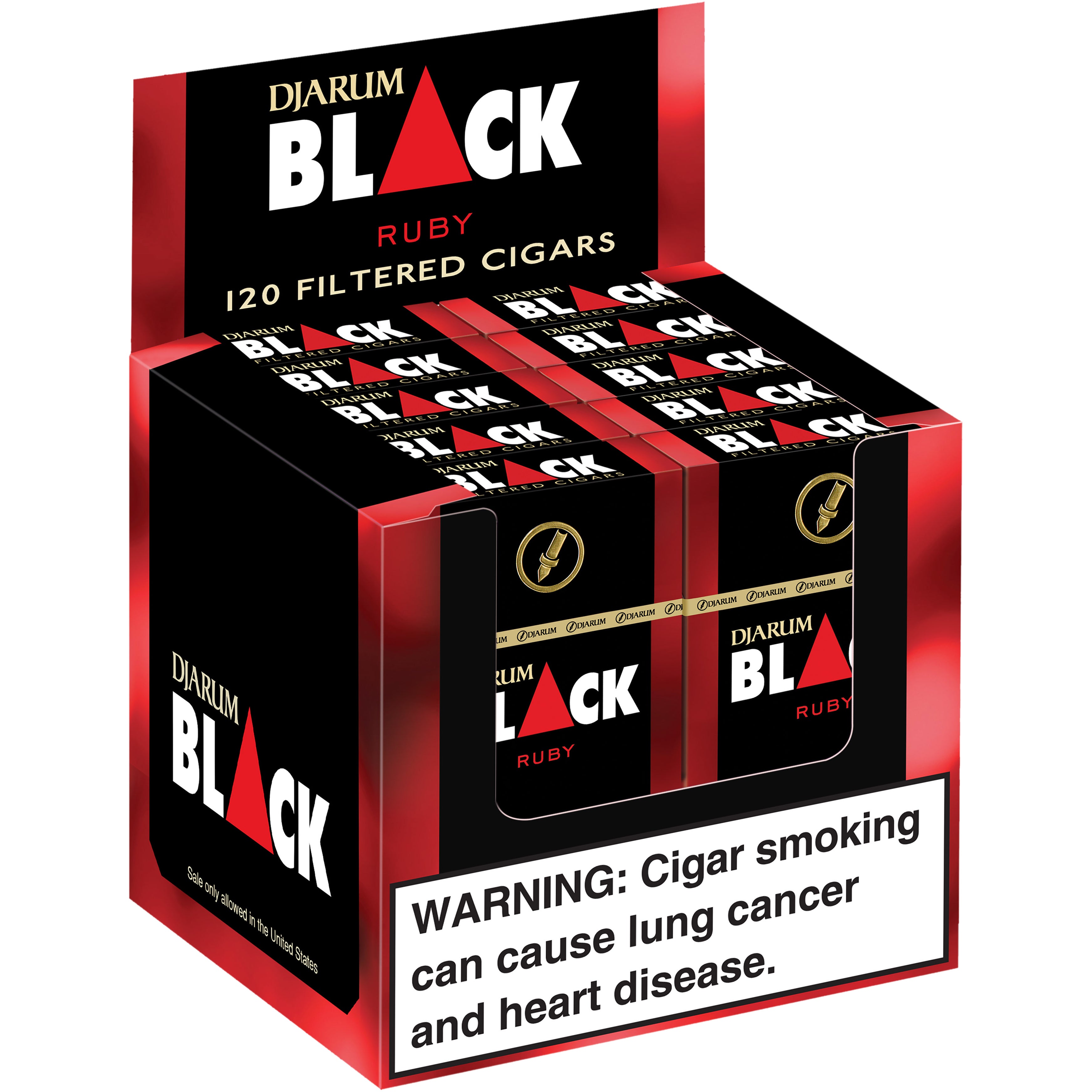 DJARUM BLACK RUBY FLTR CIGAR 10/12 CT - Image 1