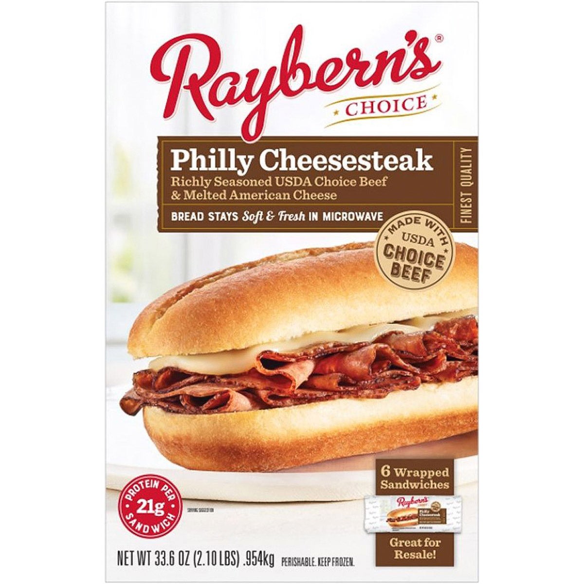 RAYBERN USDA CHOICE PHILLY CHEESESTEAK 6/6.1 OZ - Image 1